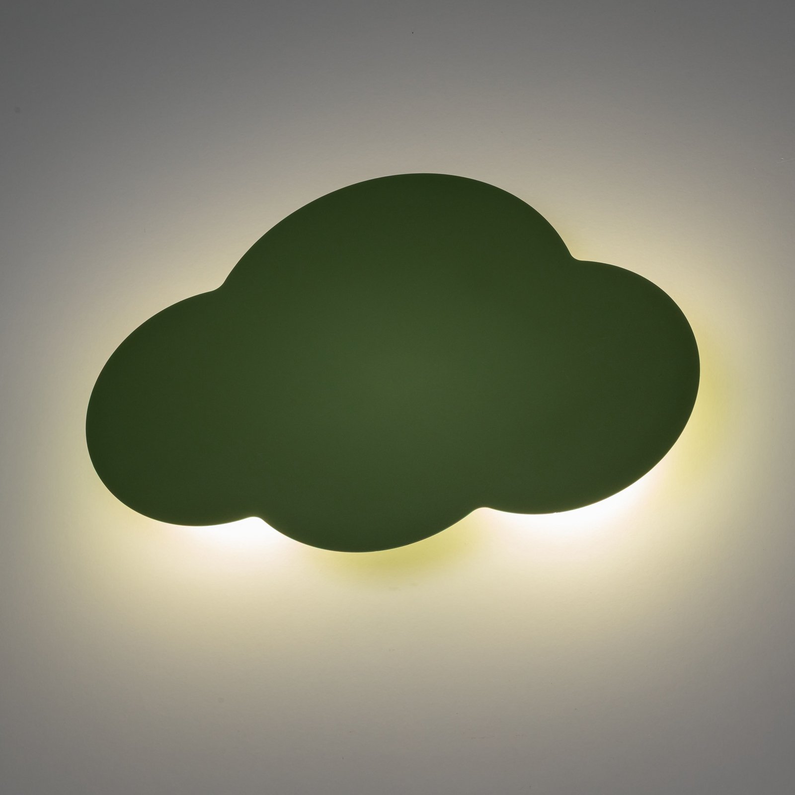 Seinavalgusti Cloud, roheline, metall, laius 38 cm, 2-leekidega, G9
