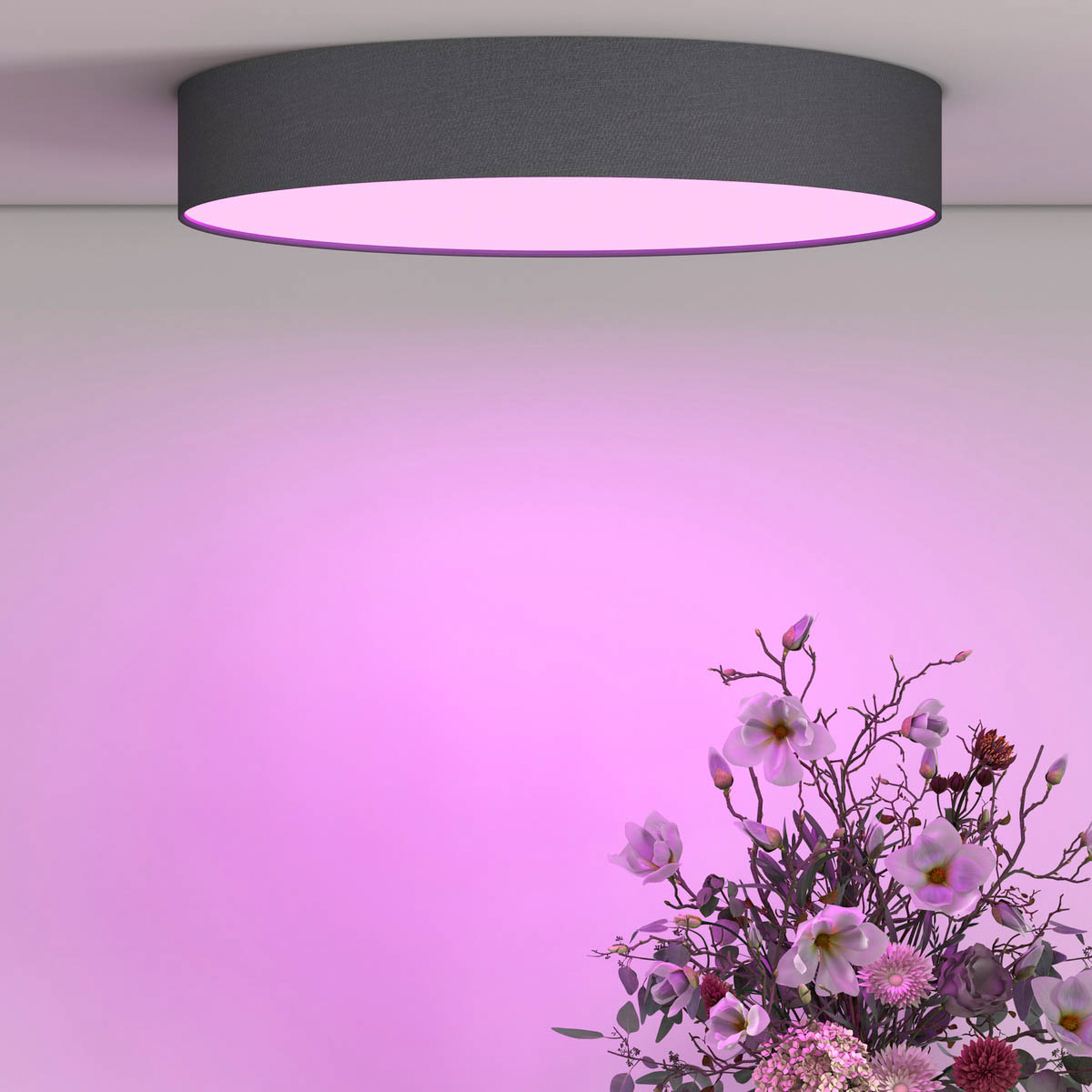 Calex Smart Fabric LED-Deckenleuchte, 40 cm