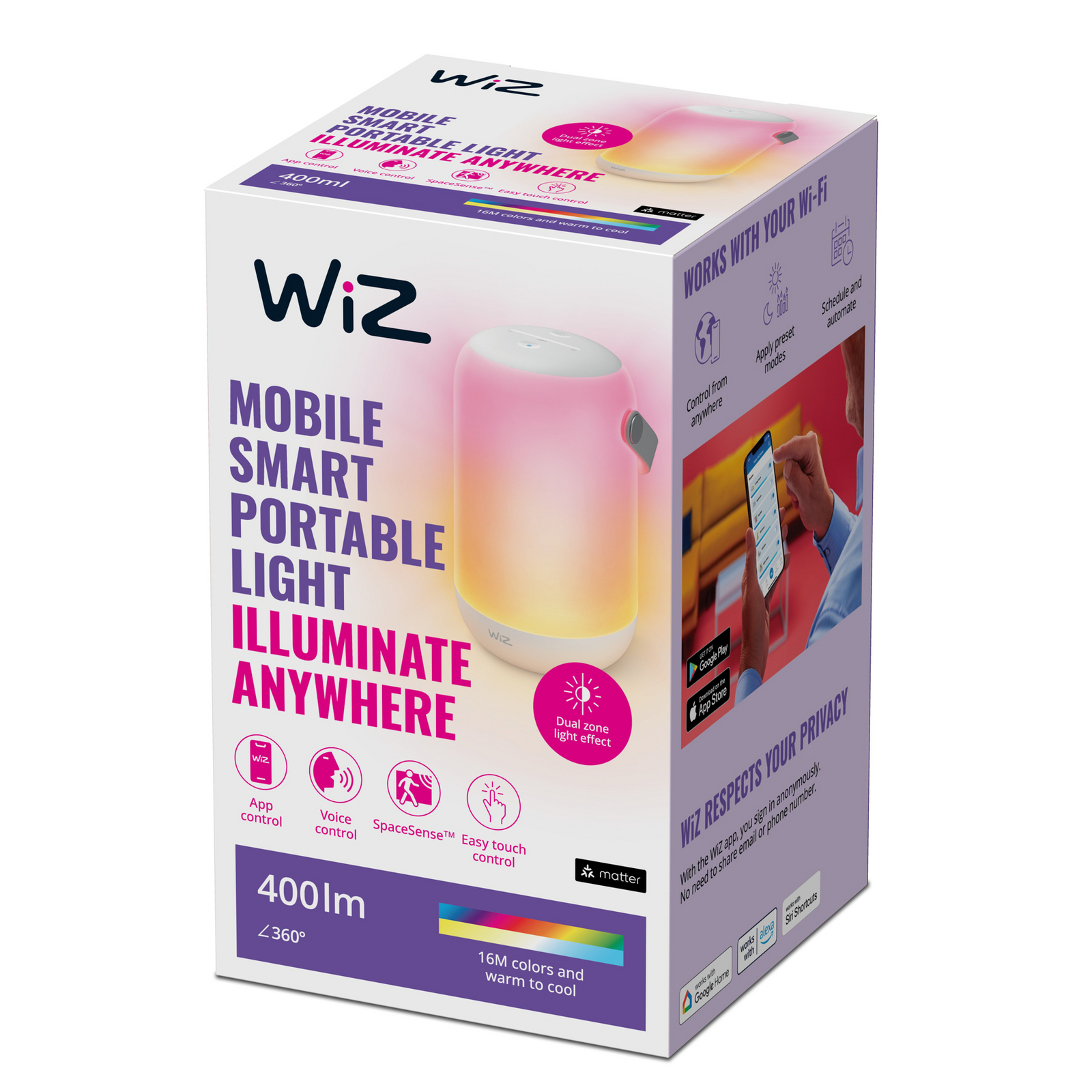 Mobile Portable Tischleuchte Wi-Fi White - WiZ