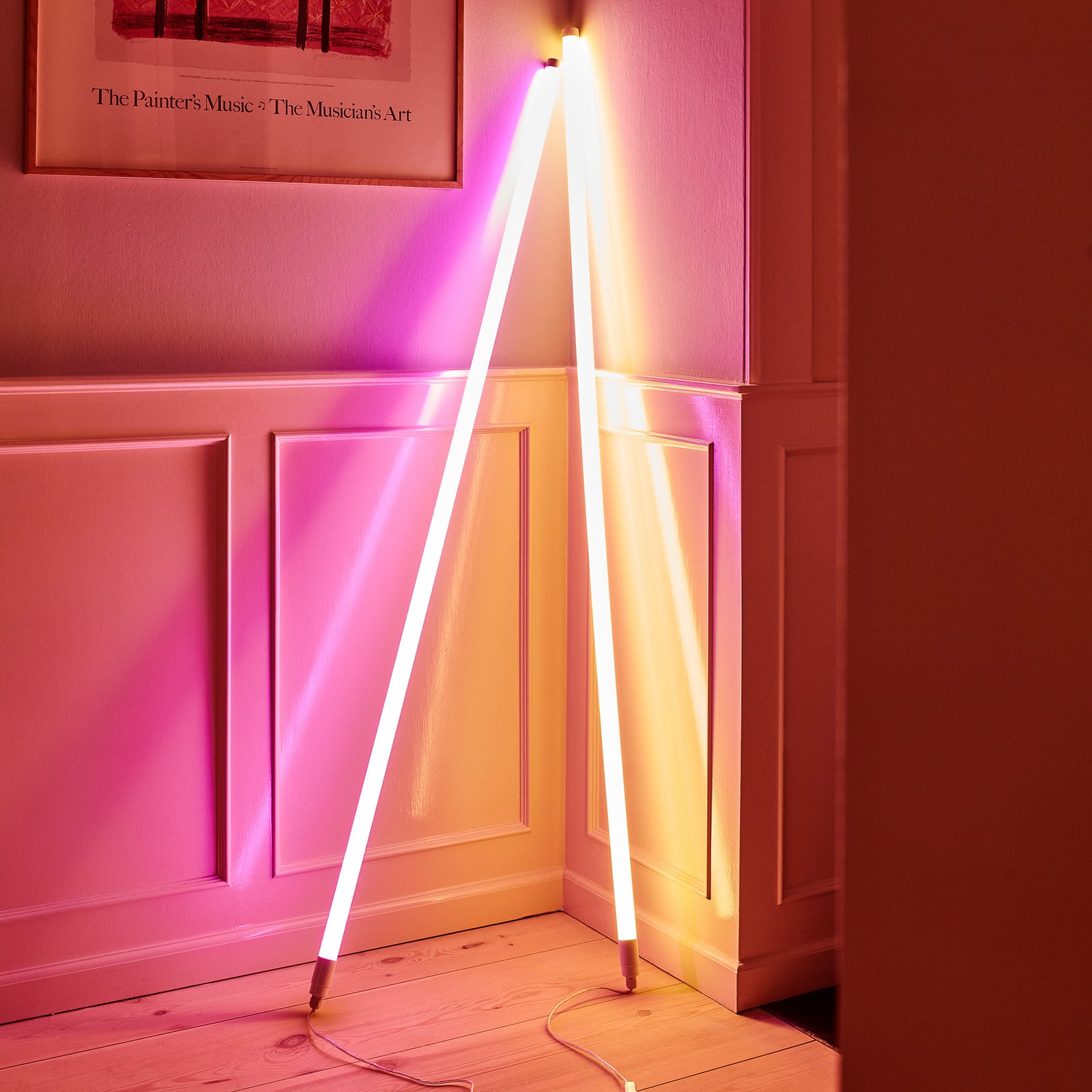 HAY Lampadina tubolare LED Neon Tube, bianco caldo, PVC, lunghezza 1,5 m, spina