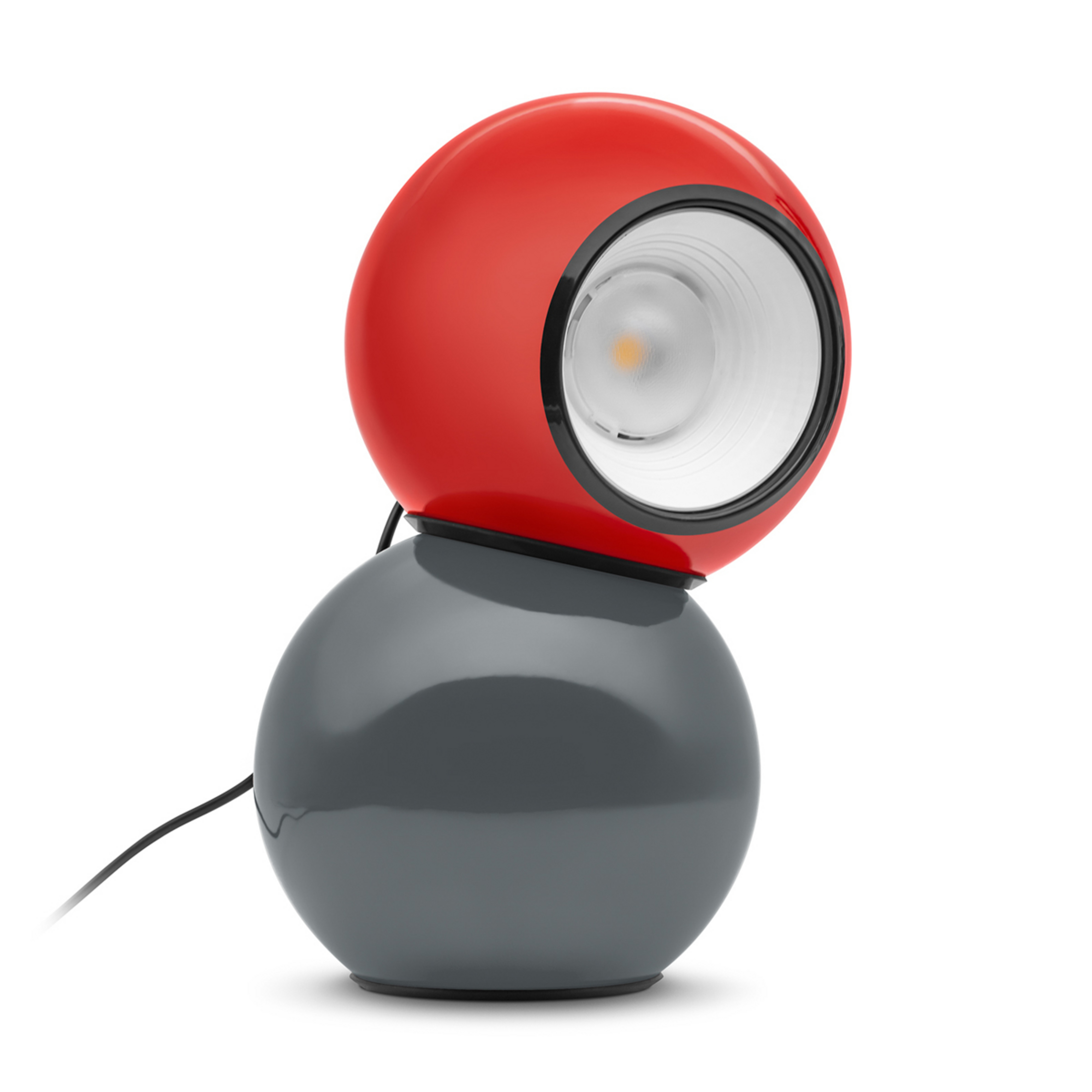 Lampa de masă LED Gravitino, roșu/gri, înălțime 24,9 cm - Stilnovo