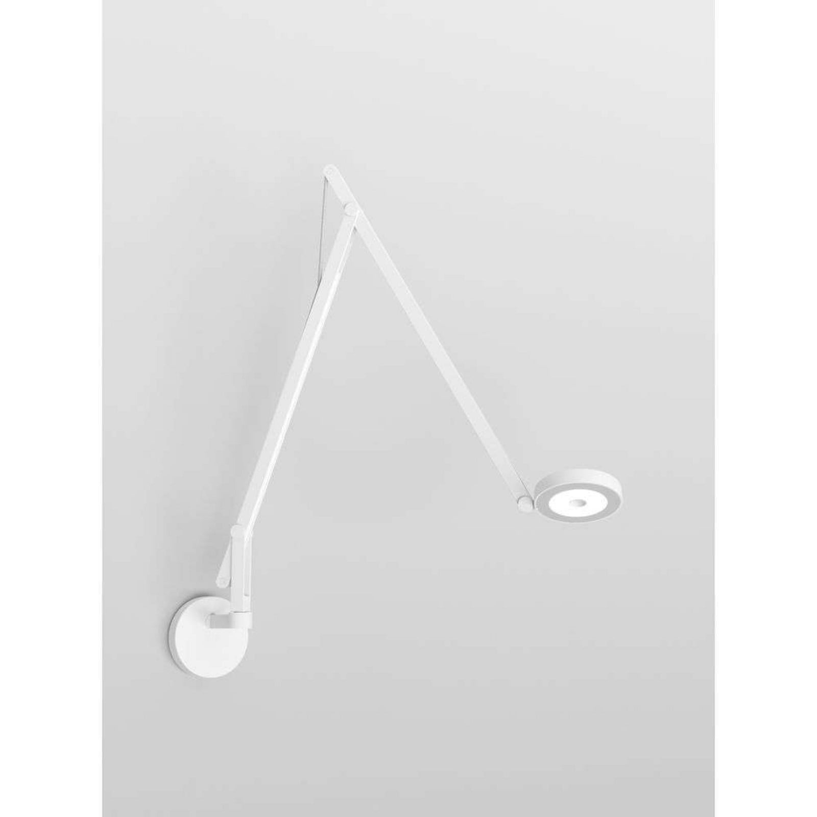 String W2 V&auml;gglampa DTW Matt White/Silver Rotaliana - Vardagsrum - Aluminium
