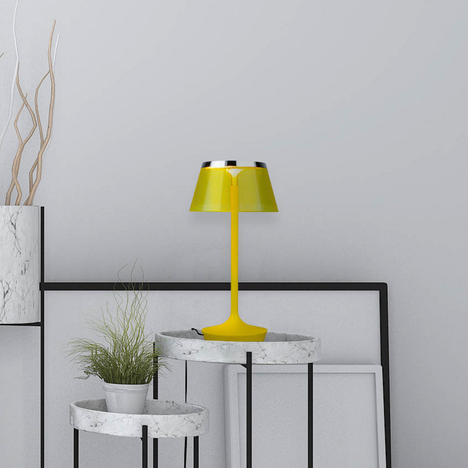 Aluminor La Petite Lampe lampă de masă LED galben - Camera de zi / sufragerie - design - galben galben-transparent - Plastic
