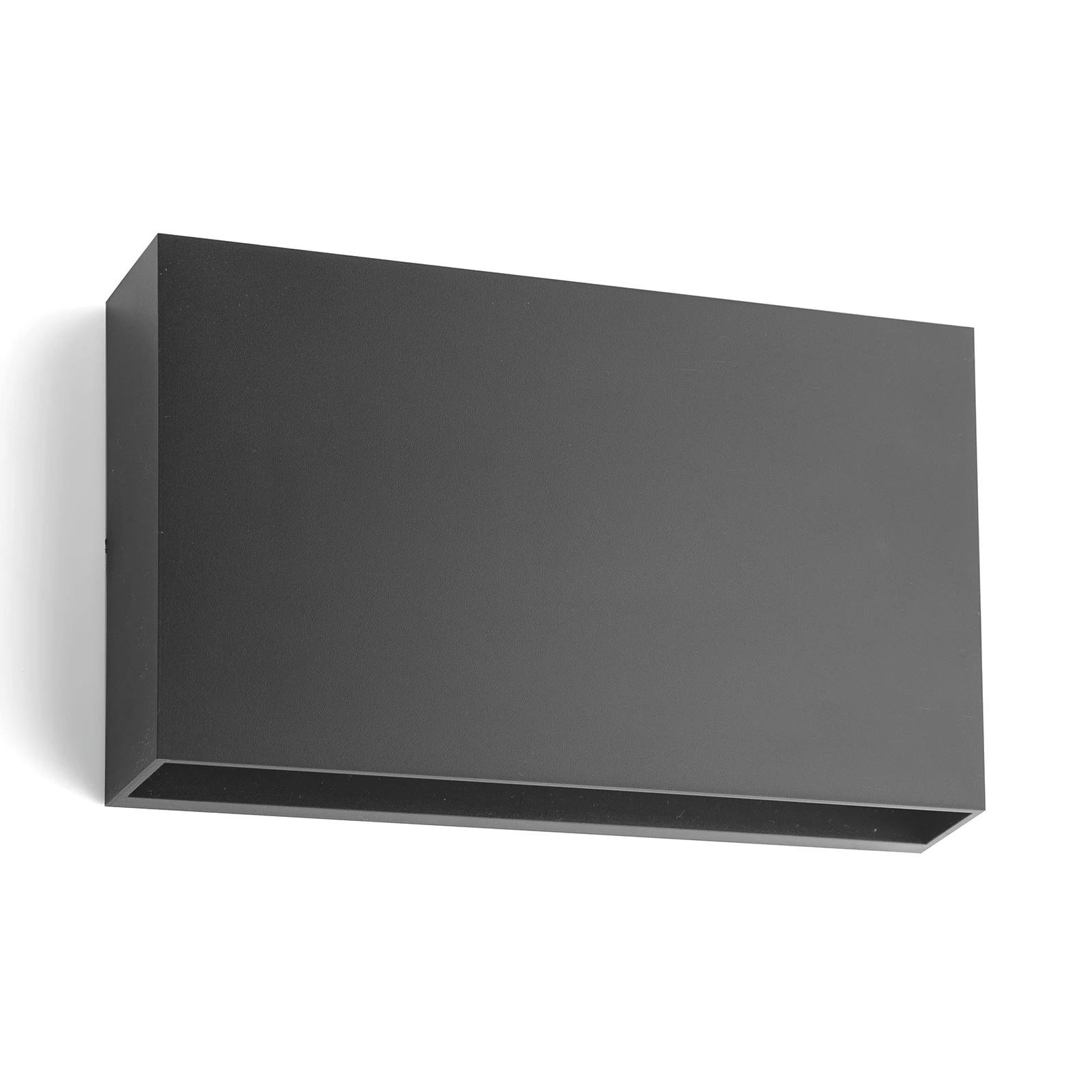 Lindby LED-Außenwandleuchte Jarte, 20 cm, down, grau, IP65