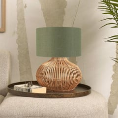 Good &amp; Mojo Kalahari bordlampe 32cm grøn