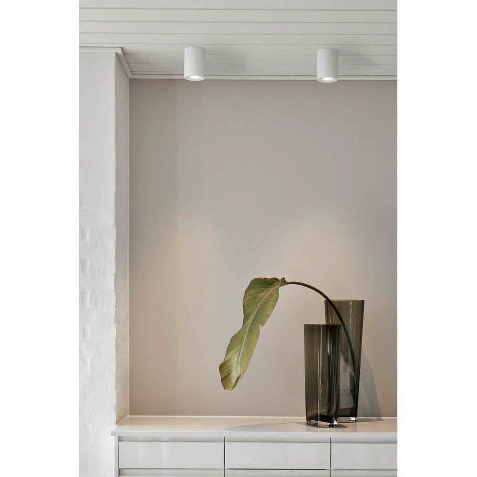LOOM DESIGN Plafonnier LED Nyx, blanc, IP54