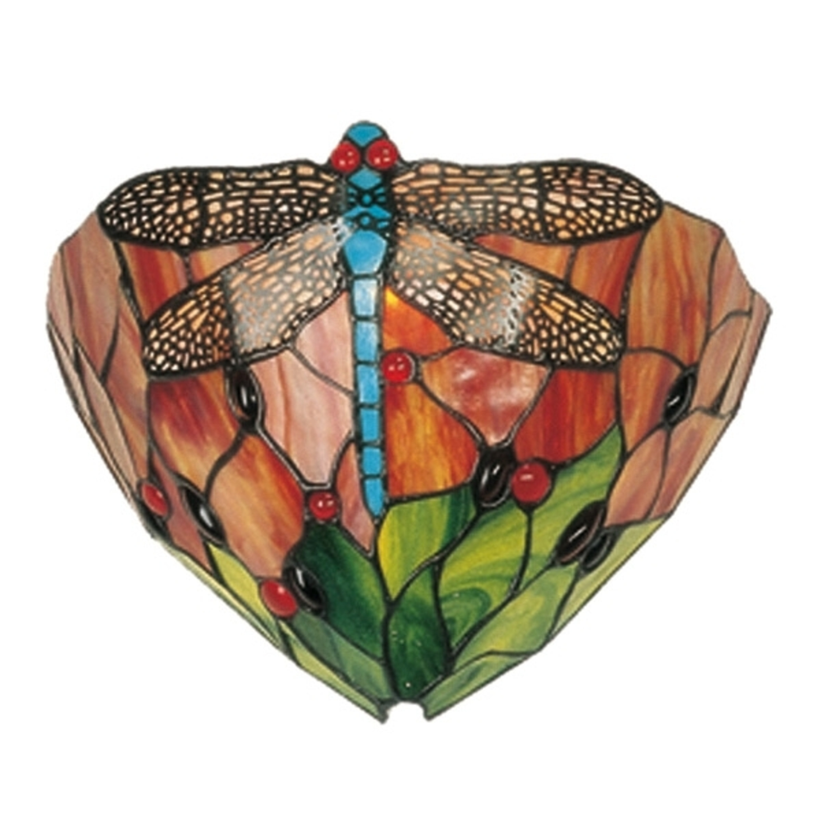 Clayre & Eef Fairytale - wall lamp in natural shades, for Living / Dining Room, glass, polyresin, E14, 40 W, energy efficiency: A++, W: 30 cm