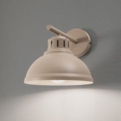 Seinävalaisin Sven, 1-valo, beige, teräs