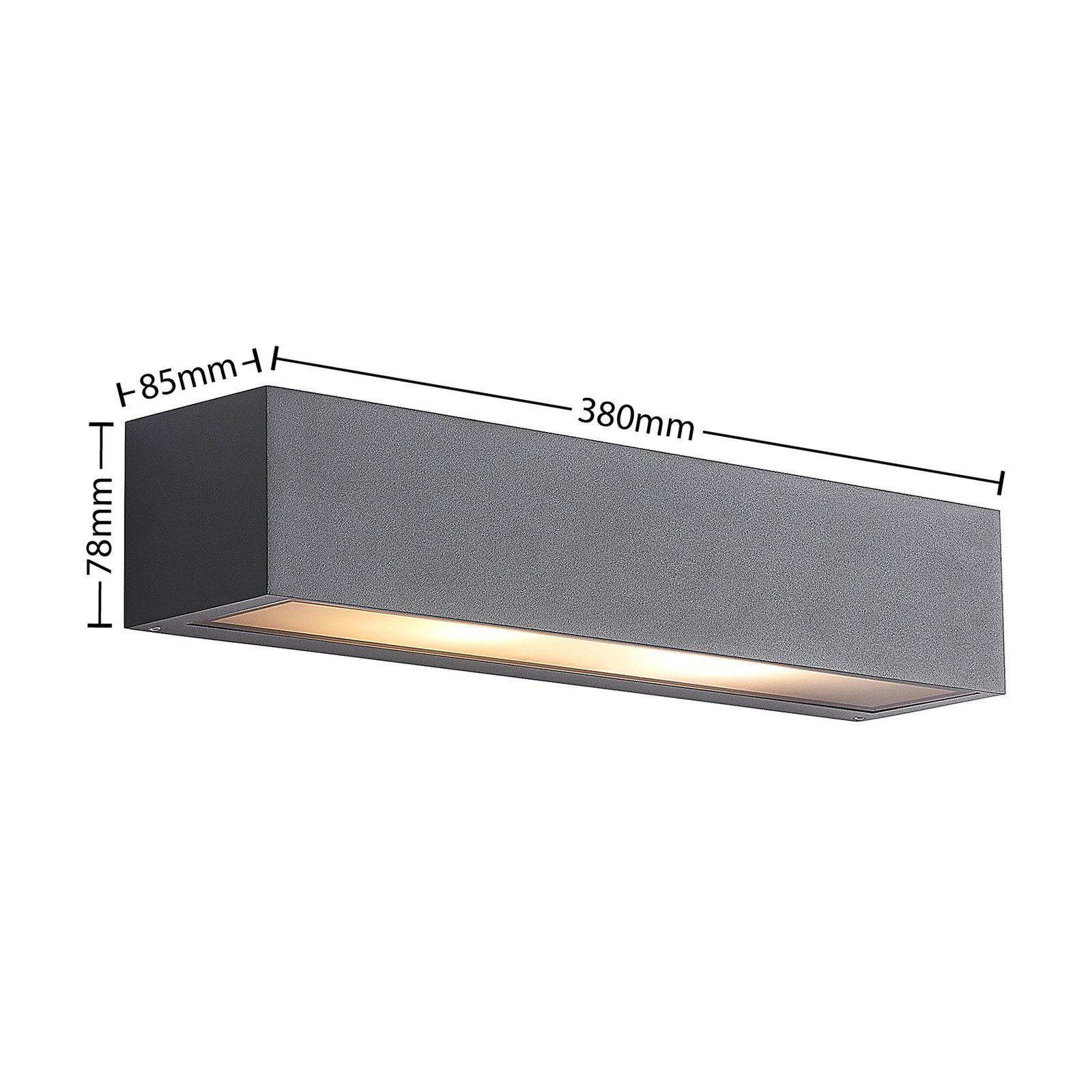 Miraz Candeeiro de Parede Exterior Dark Grey - Arcchio