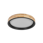 Φωτιστικό οροφής LED OSRAM ORBIS MARIANO ξύλο/μαύρο Ø 41 cm με ρυθμιστή έντασης