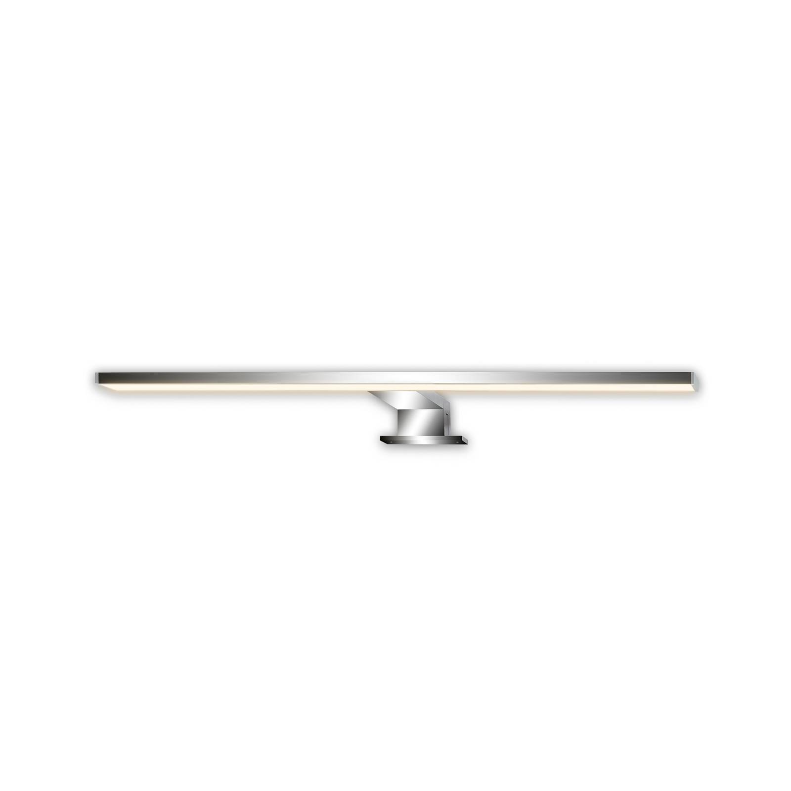 LED-Spiegellampe Dun 2 in 1, chrom, IP44, Länge 50 cm