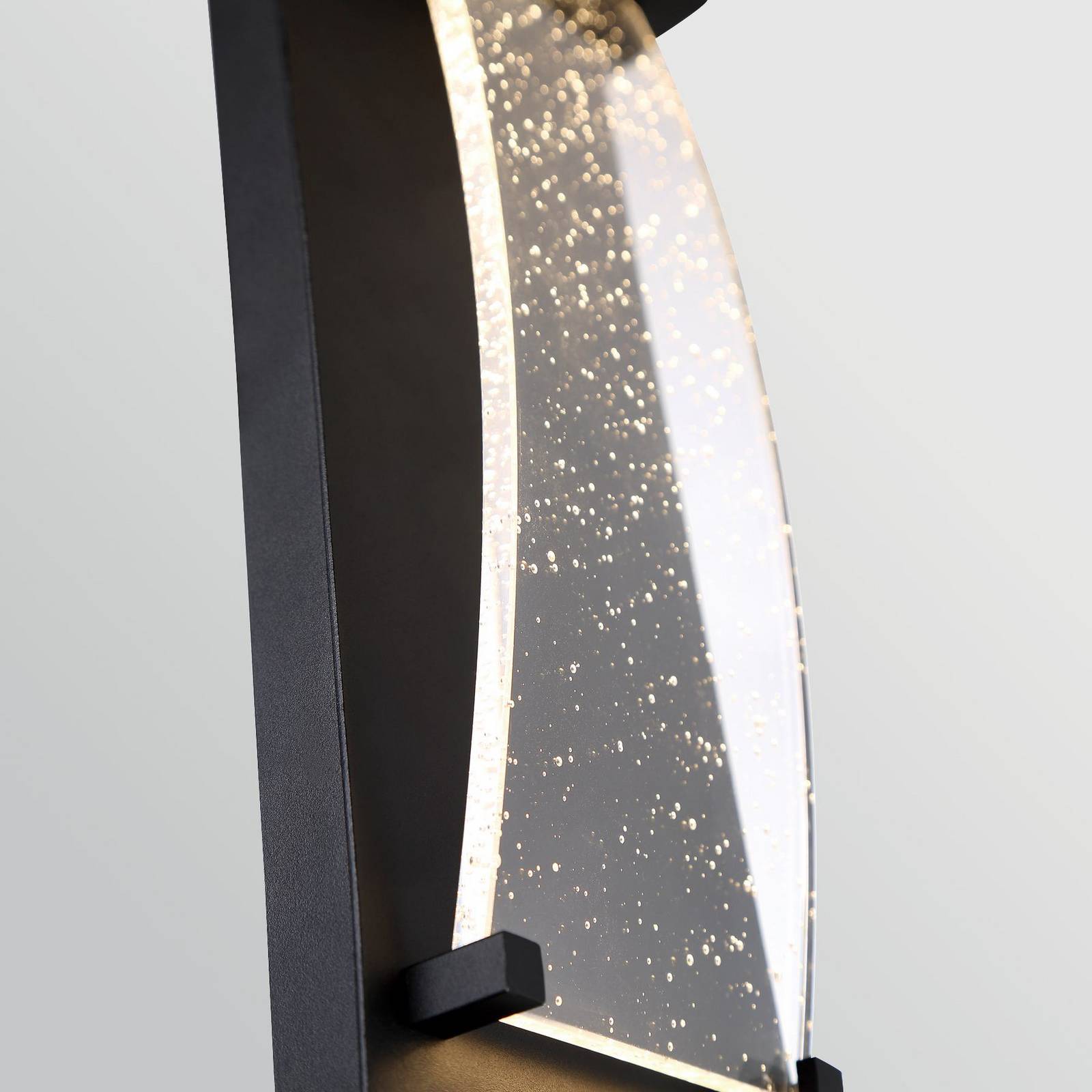 LED-Außenwandleuchte KABO, schwarz, Höhe 36 cm, Metall, IP44 günstig online kaufen