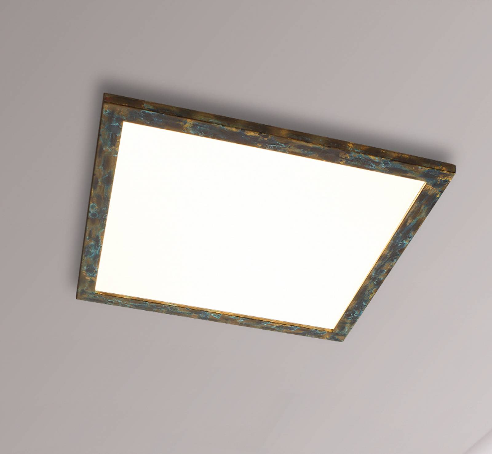 Quitani Aurinor LED-panel guldfarvet patina 68 cm