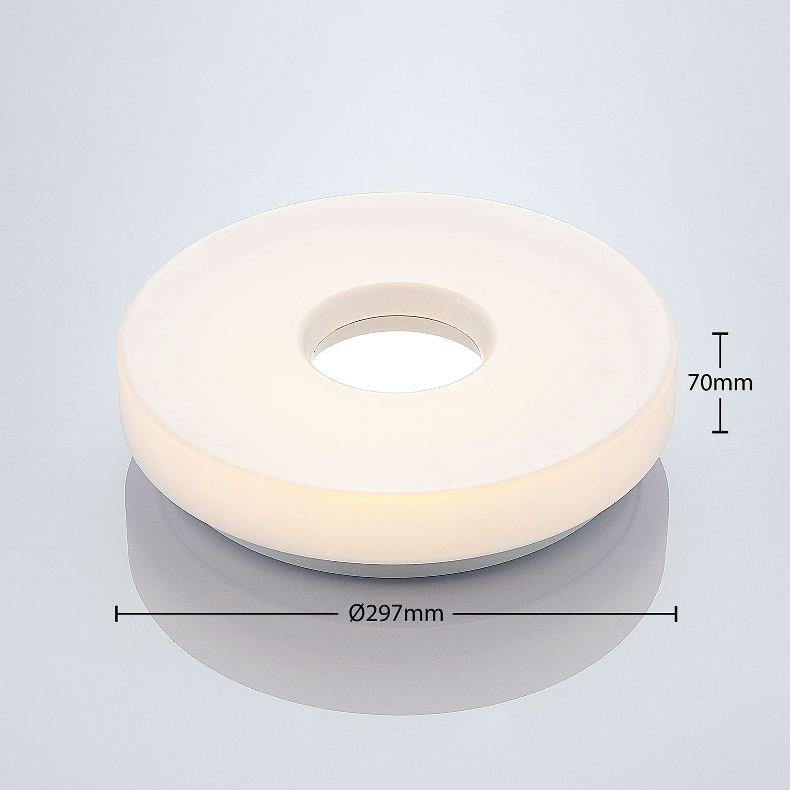 "Lindby Florentina" LED lubinis šviestuvas, žiedas, 29,7 cm