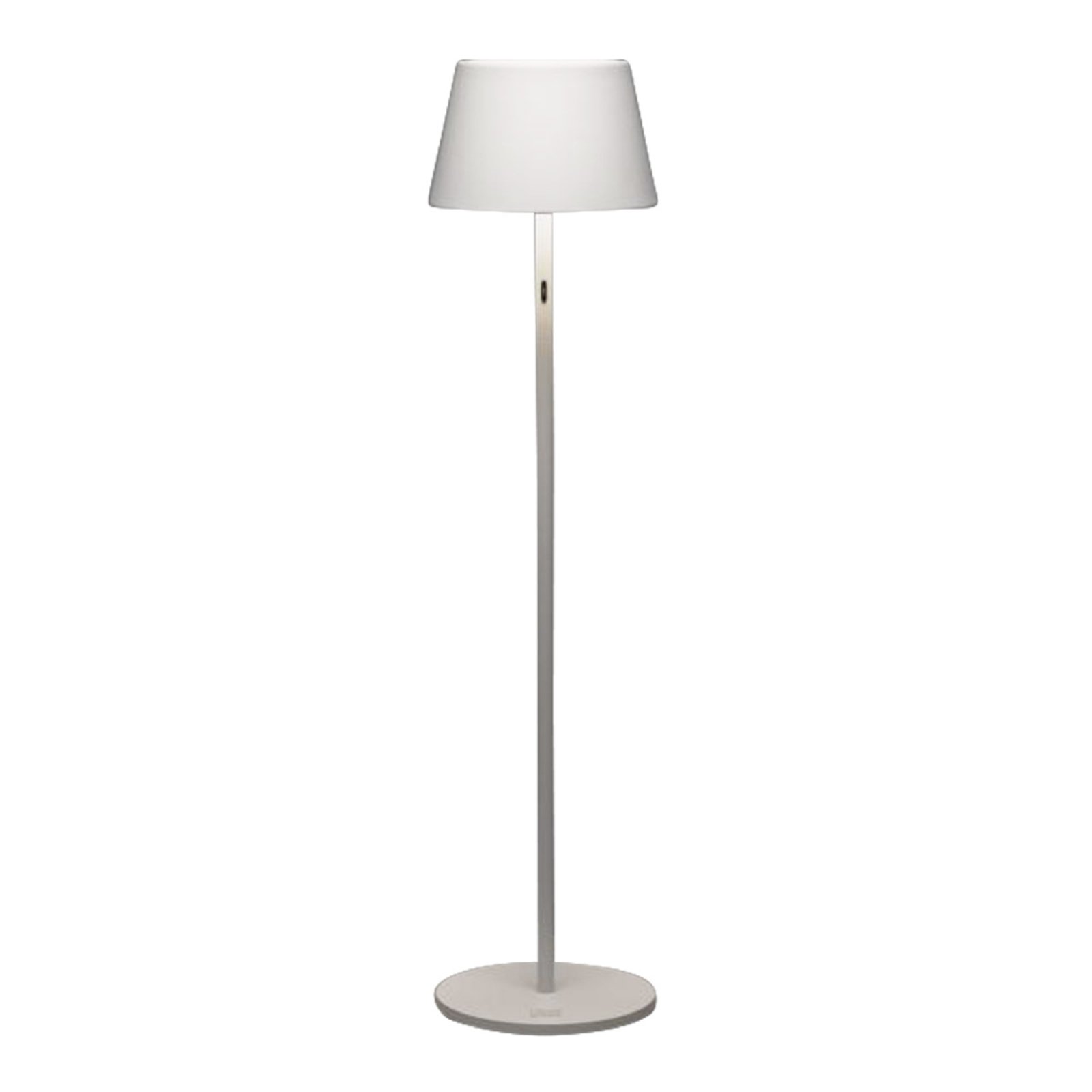 Pomezia outdoor LED floor lamp, USB, white