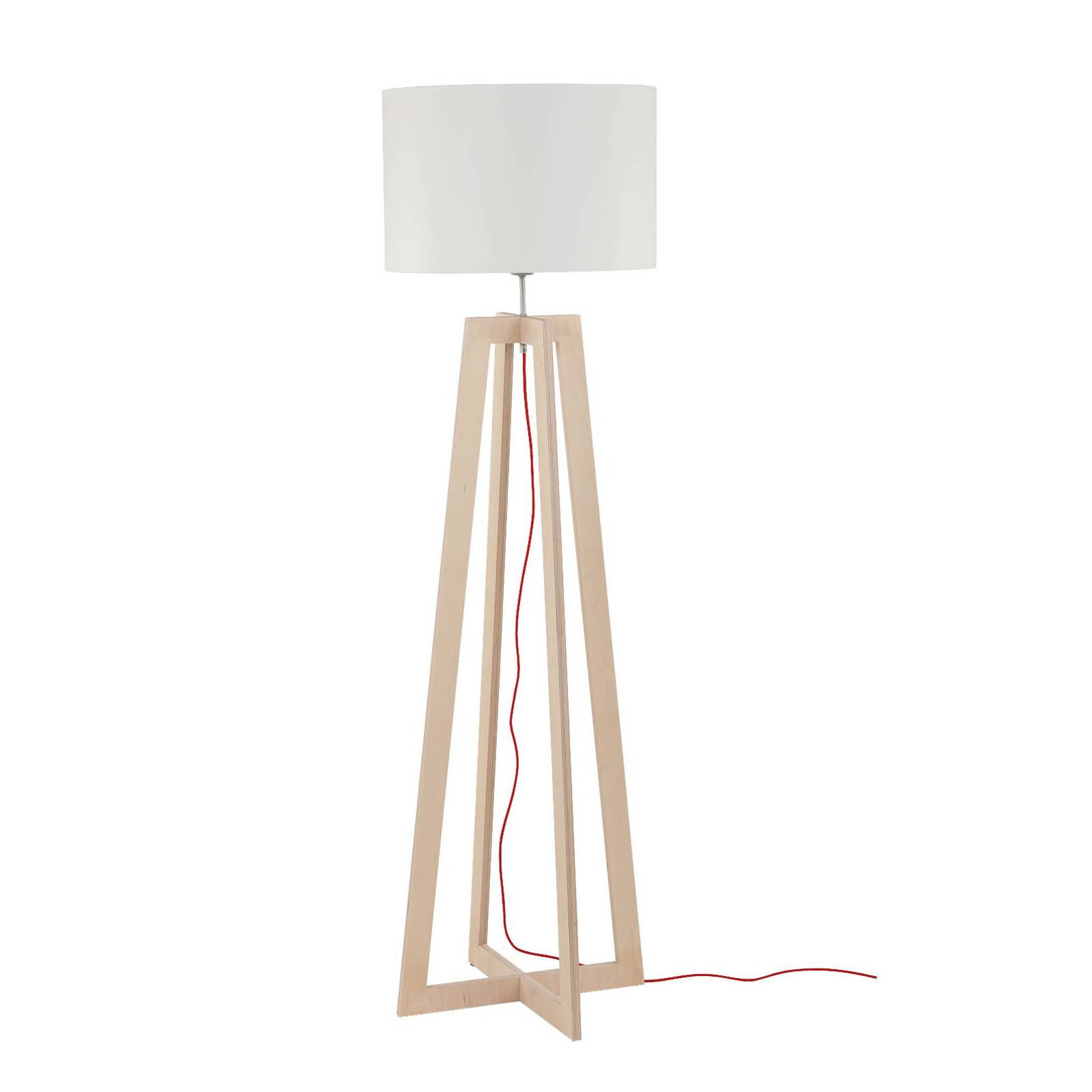 Golvlampa Across med trästativ