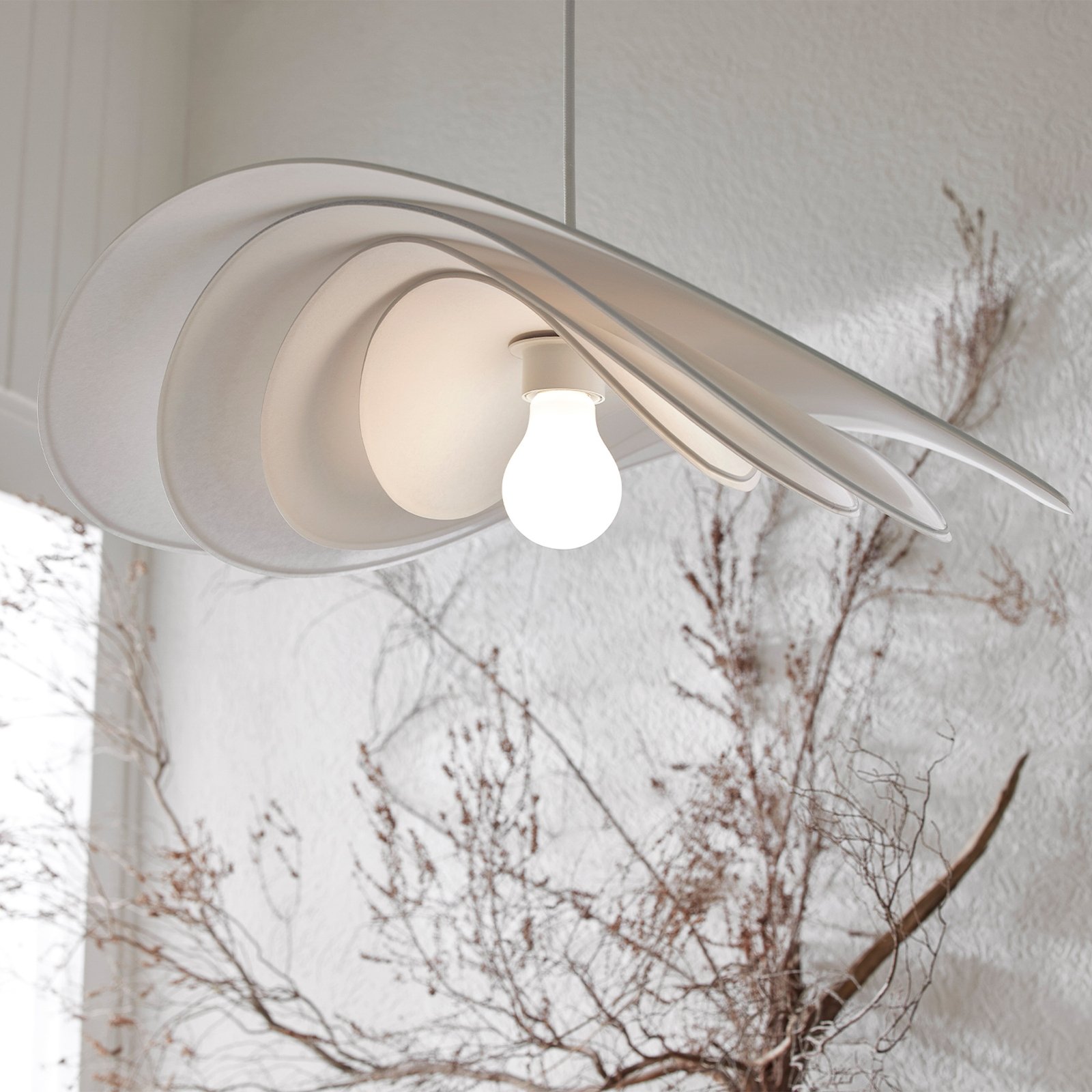 Selenitis Hängeleuchte, Ø 56 cm - MARKET SET Selenitis Hängeleuchte, Ø 56 cm - MARKET SET