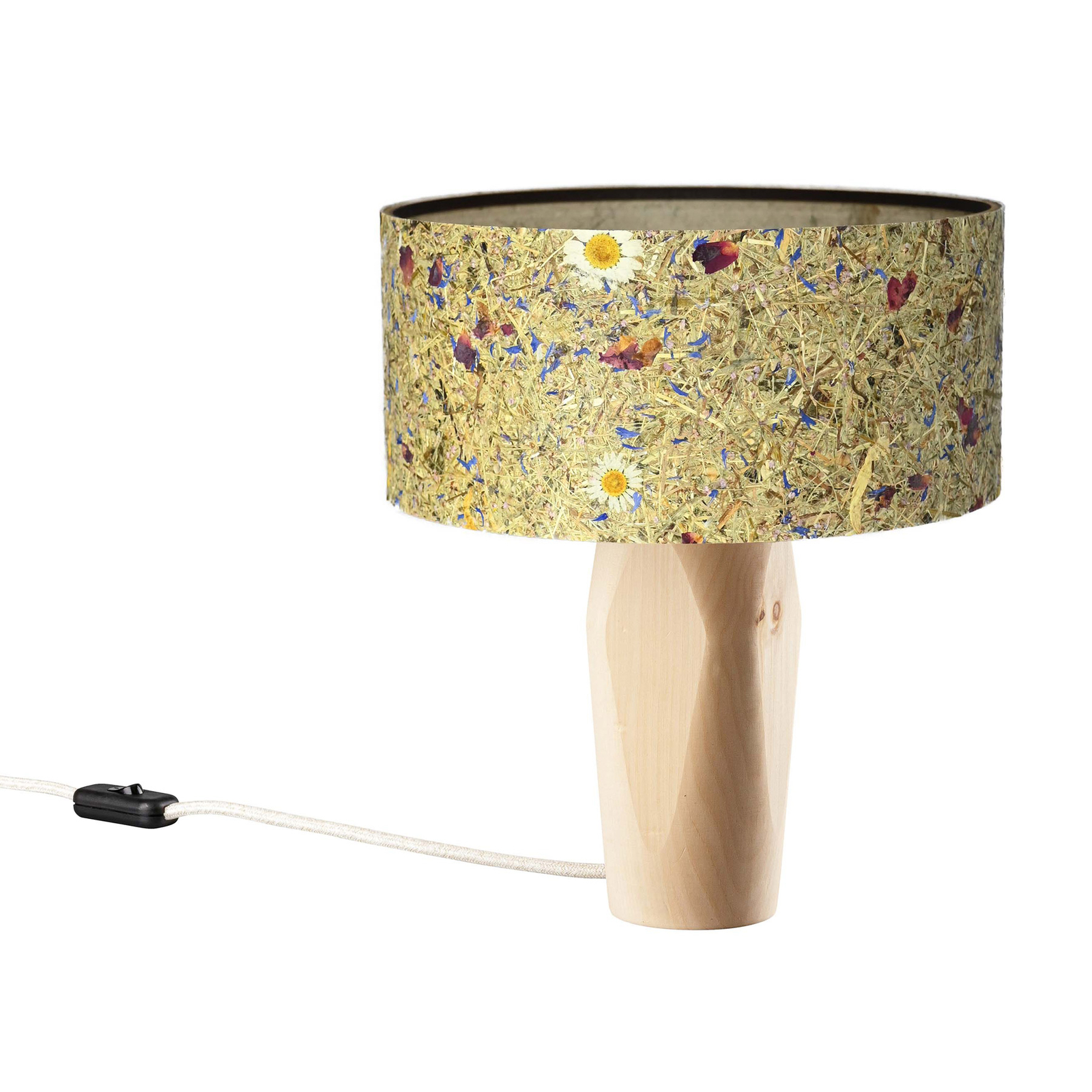 LeuchtNatur Pura lampa stołowa LED sosna/łąka
