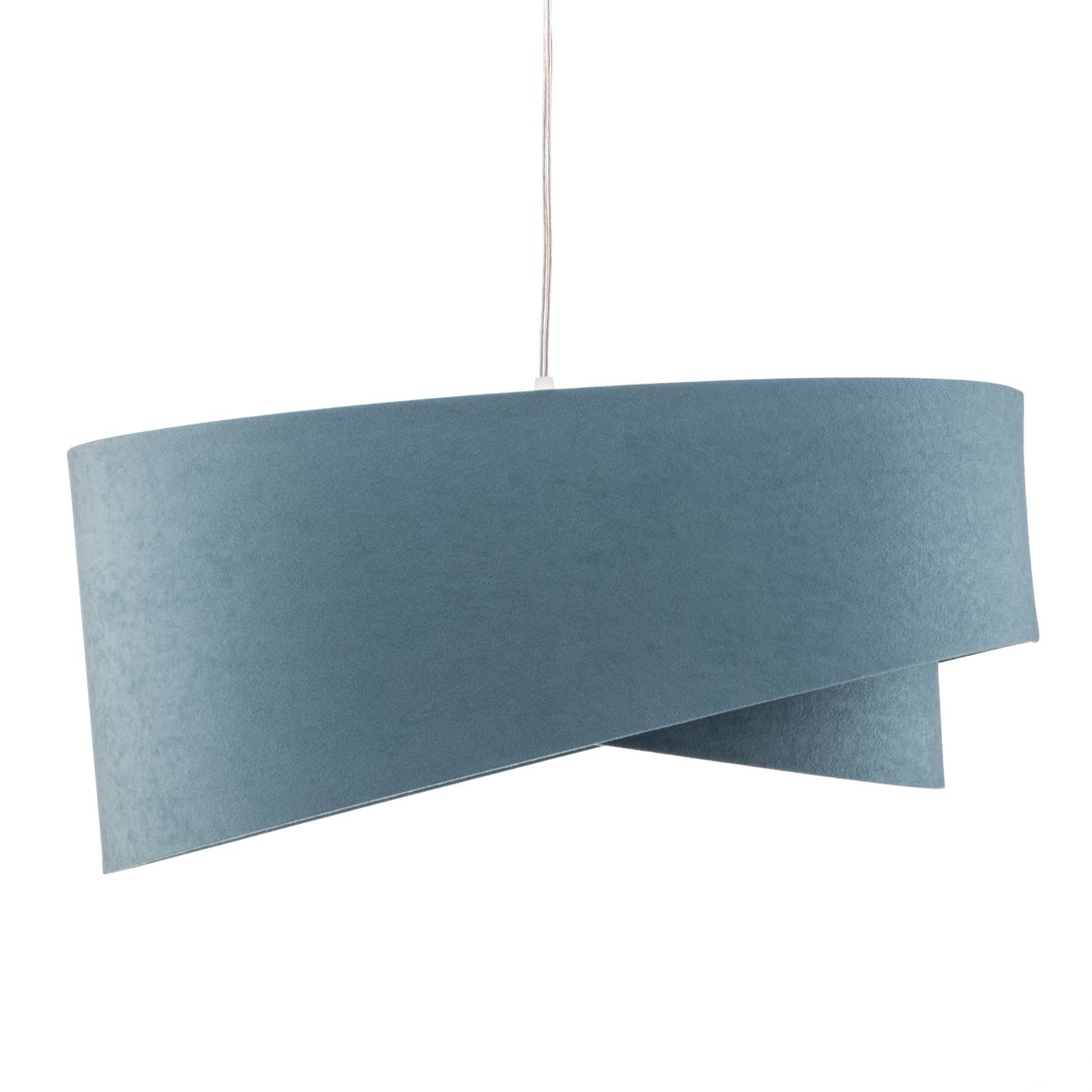 Lampa wisząca Vivien, dwukolorowa, jasnoniebieska/biała