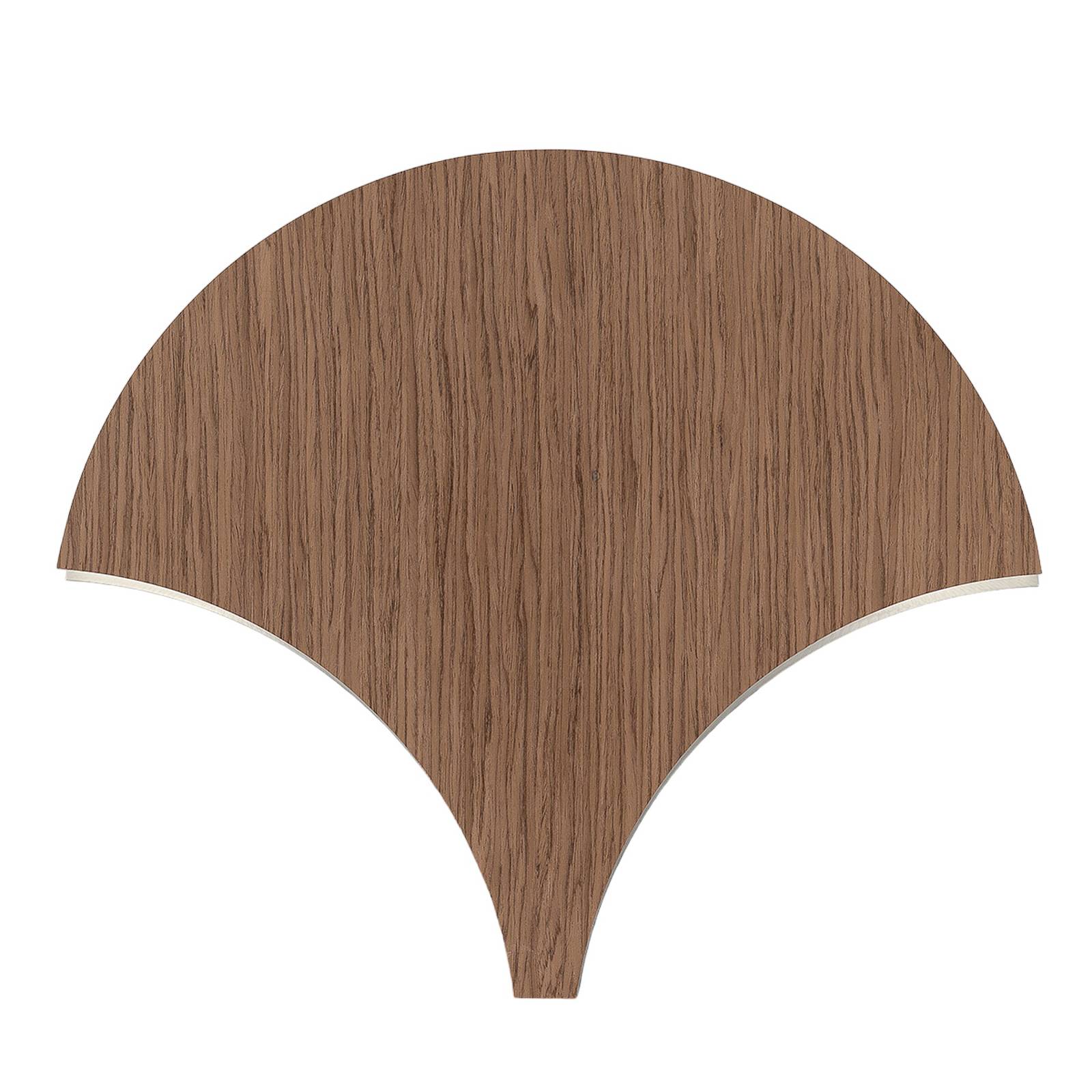 LED-Wandleuchte Palm, walnuss