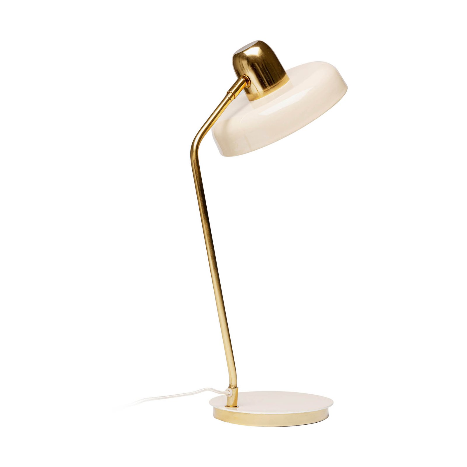 KARE Demi table lamp, beige, enamelled steel, height 56 cm