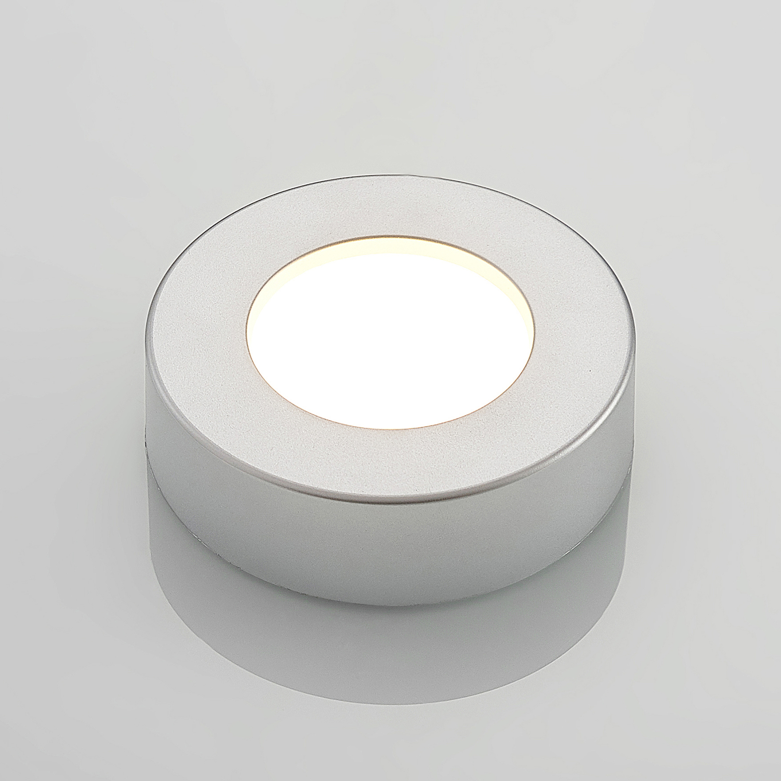 Prios Edwina LED griestu lampa, sudraba krāsā, 12.2cm, 10 gab