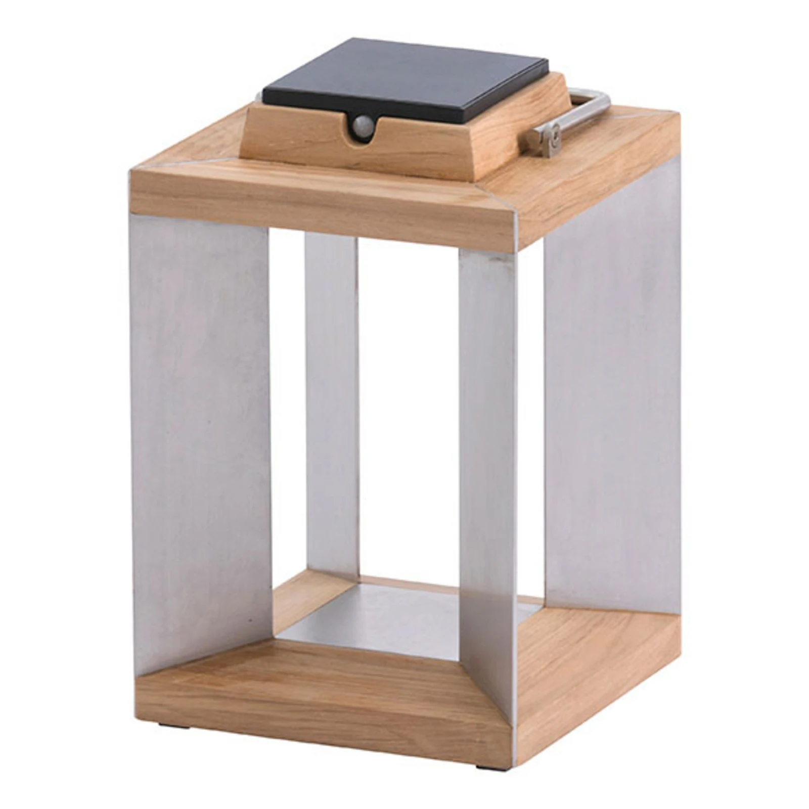 Teckinox LED päikese latern, teak/teras, 36,5cm