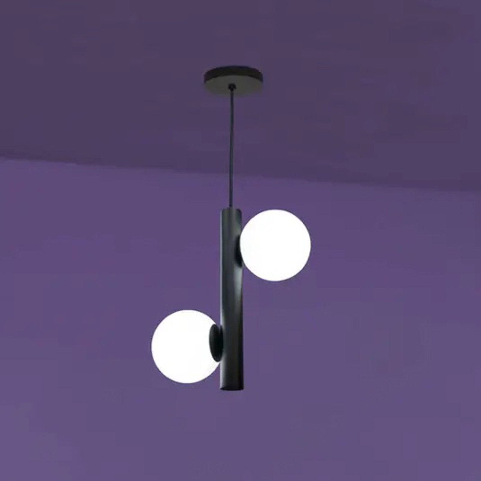 Tin-Tin hanglamp, 2-lamps, wit