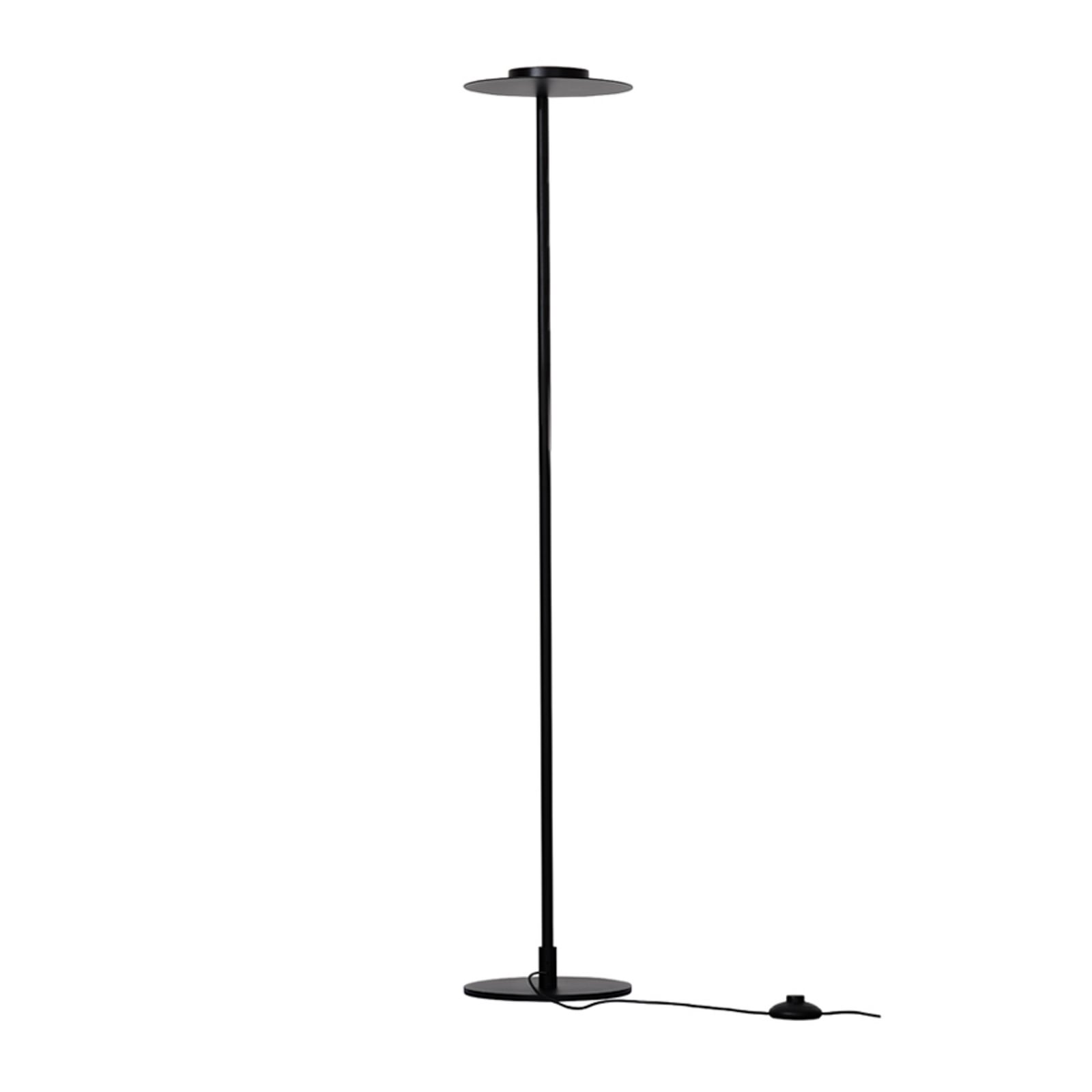 LED-gulvlampe Isabel, svart, høyde 168 cm, metall