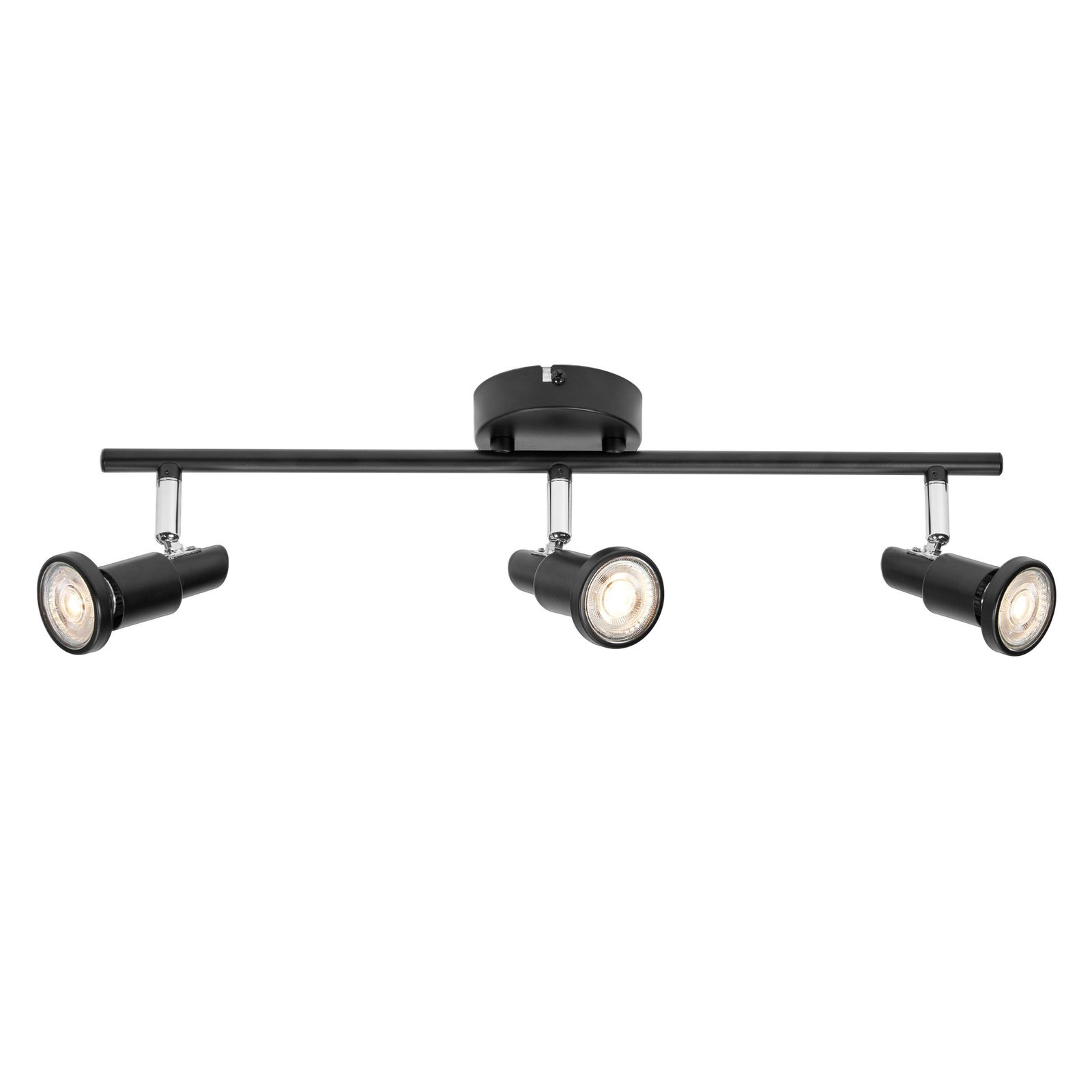 LEDVANCE Spot pour plafond LED GU10 à 3 lampes, noir