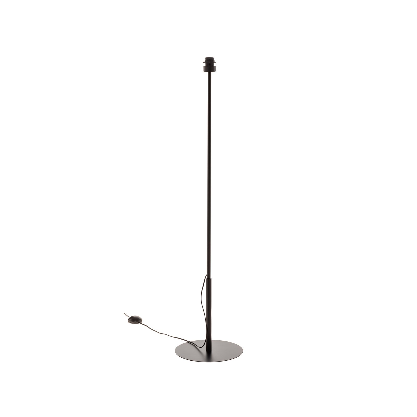 Lampadaire Arden sans abat-jour, noir, H 138 cm