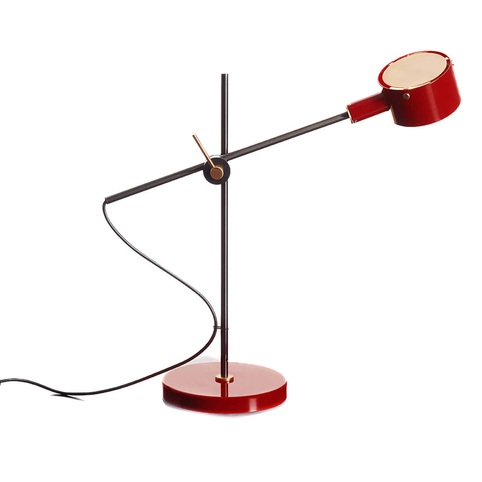 Oluce Go 252 LED table lamp, scarlet