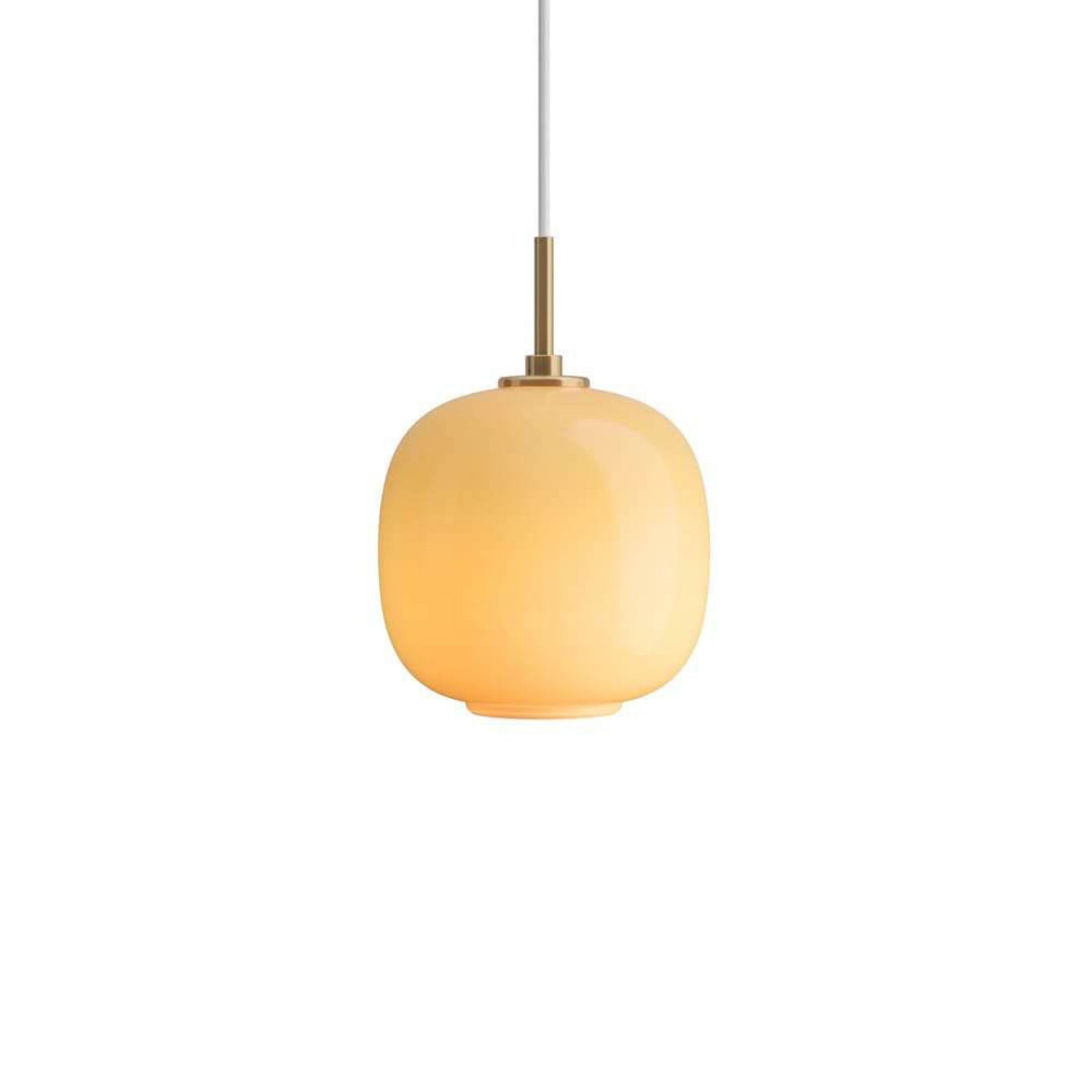 VL45 Radiohus hänglampa, Ø 18 cm, bärnstensfärgad – Louis Poulsen - Vardagsrum - Glas | Produkter - Taklampor | Lampspecialisterna