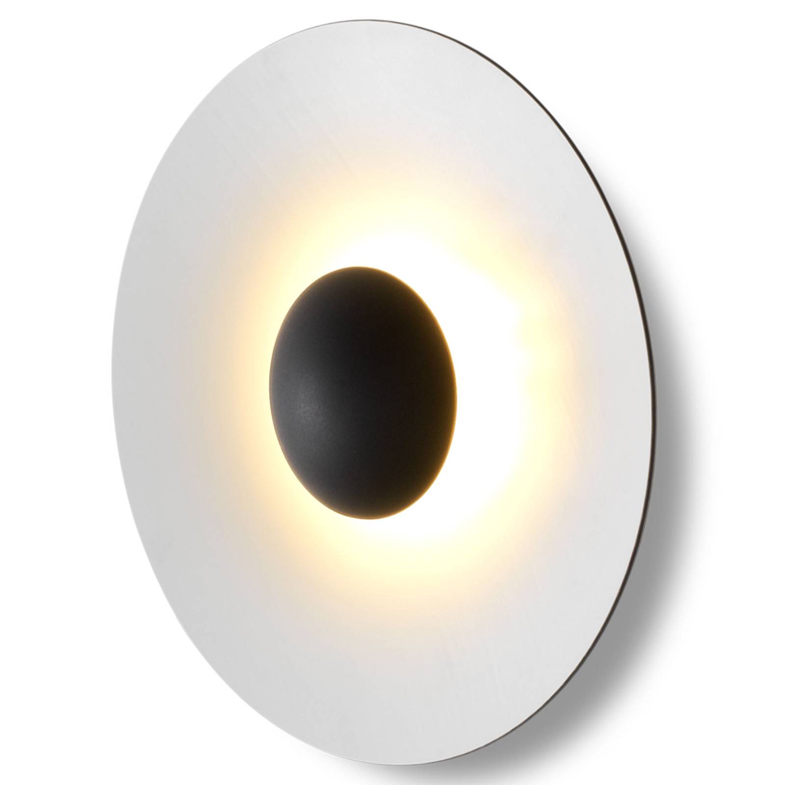 MARSET Ginger 42C LED-Wandlampe Ø42cm eiche weiß