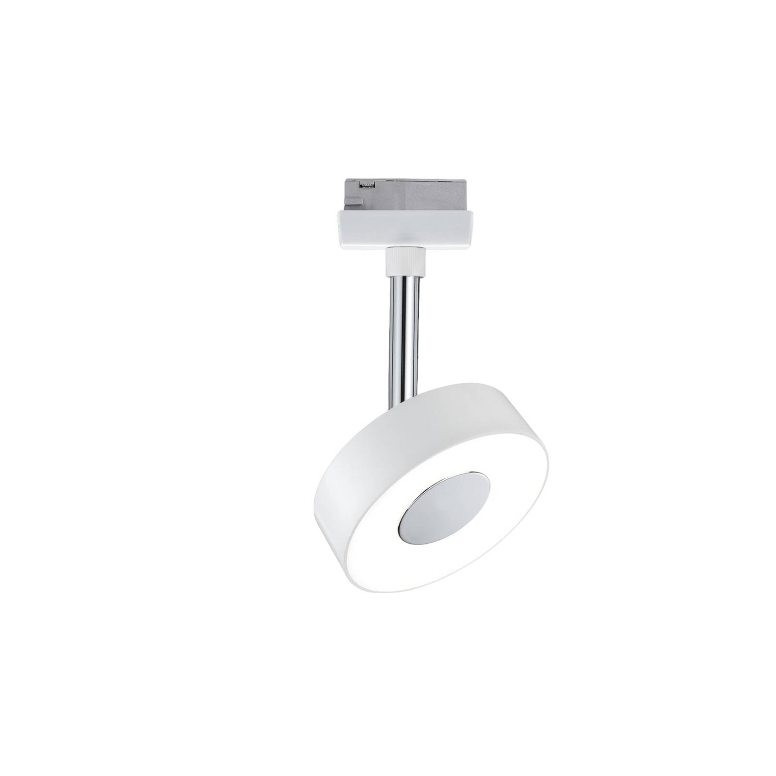Paulmann URail Circle LED-Spot rund 2.700K weiß - Wohn- / Esszimmer - Schienensystem - Modern - weiß / opal - Sonstige Metalle