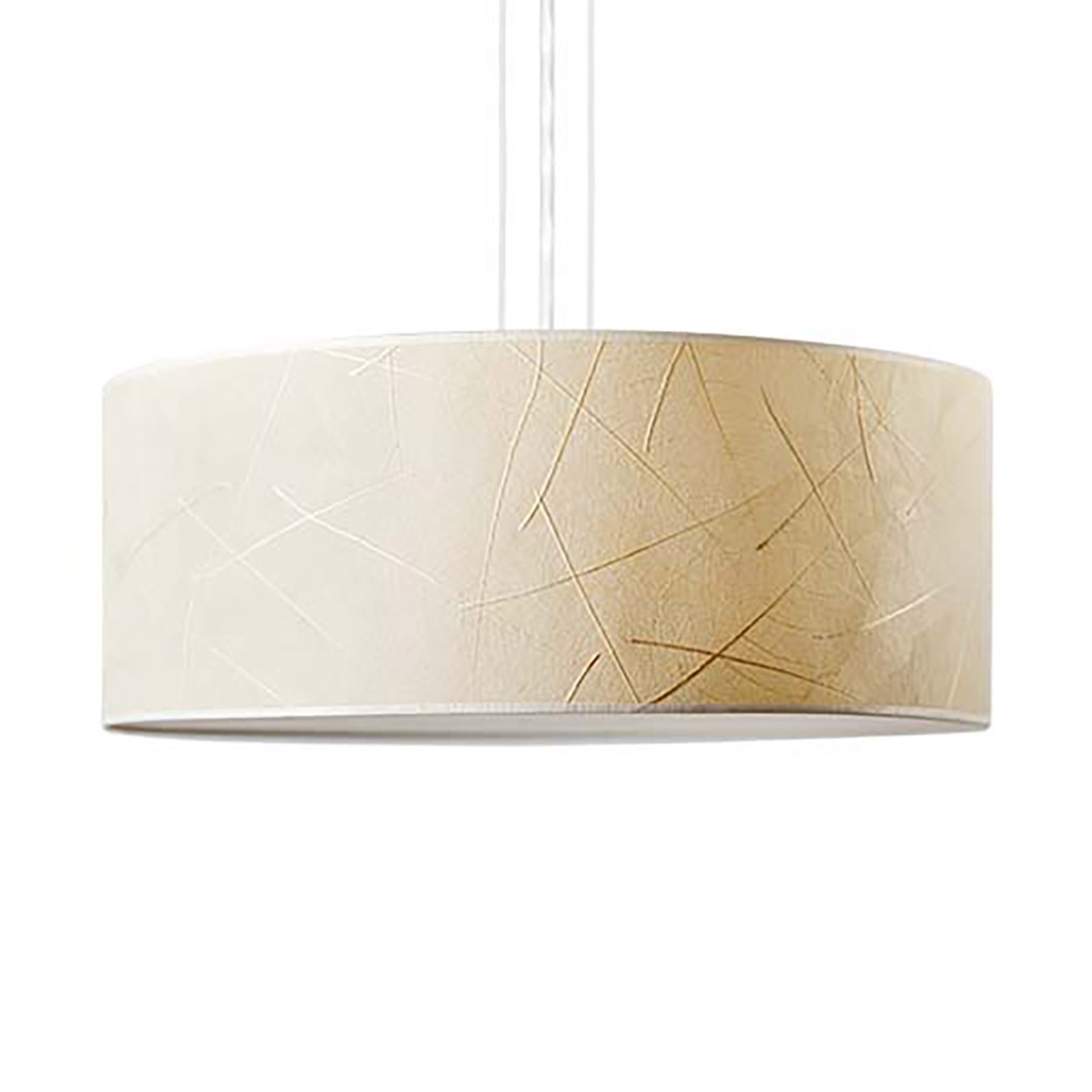 LeuchtNatur Discus hanging light leaves white