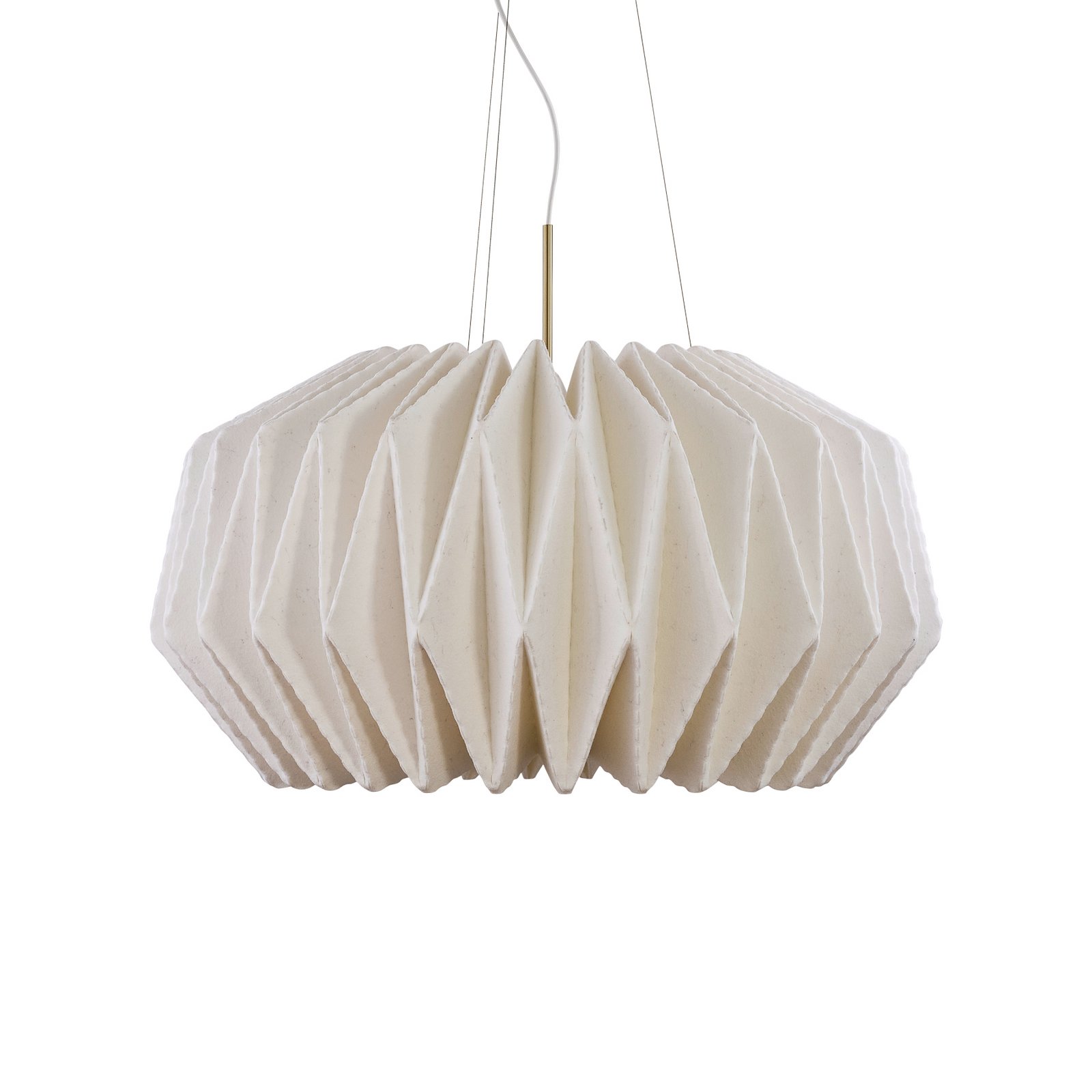 LE KLINT Hängeleuchte Softly Pleated I, Ø 94 cm, weiß, Filz