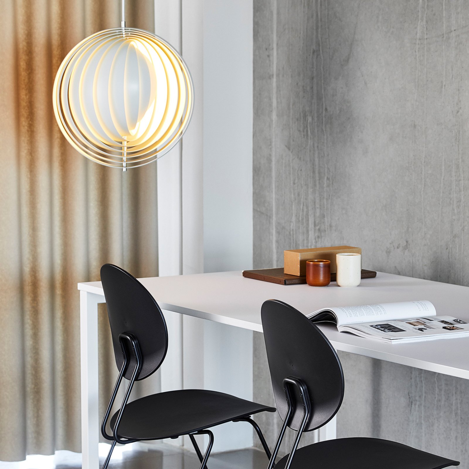 Moon Suspension Ø44,5 Blanc - Verpan