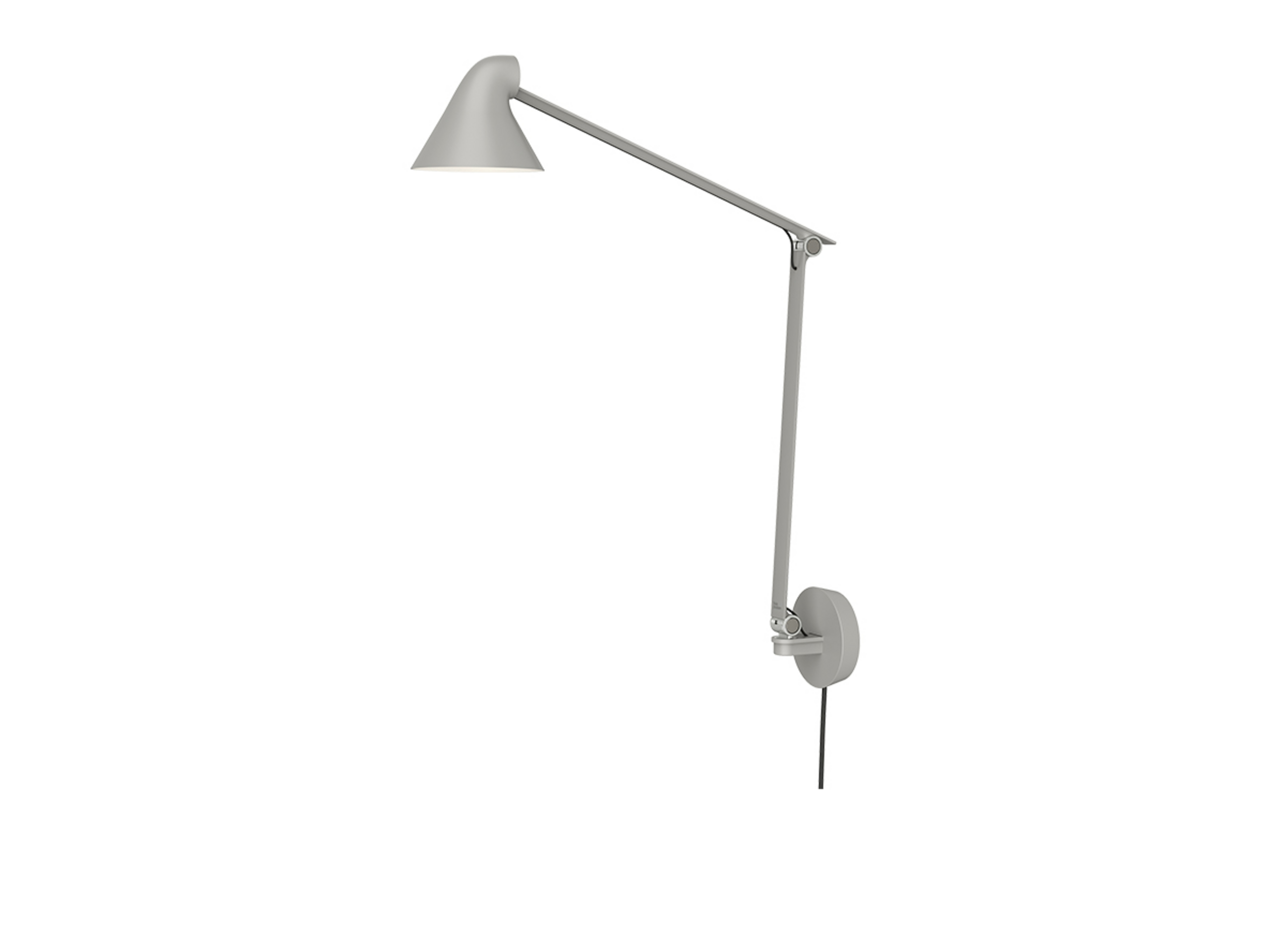 NJP Box Long LED wandlamp, 2700K, grijs - Louis Poulsen