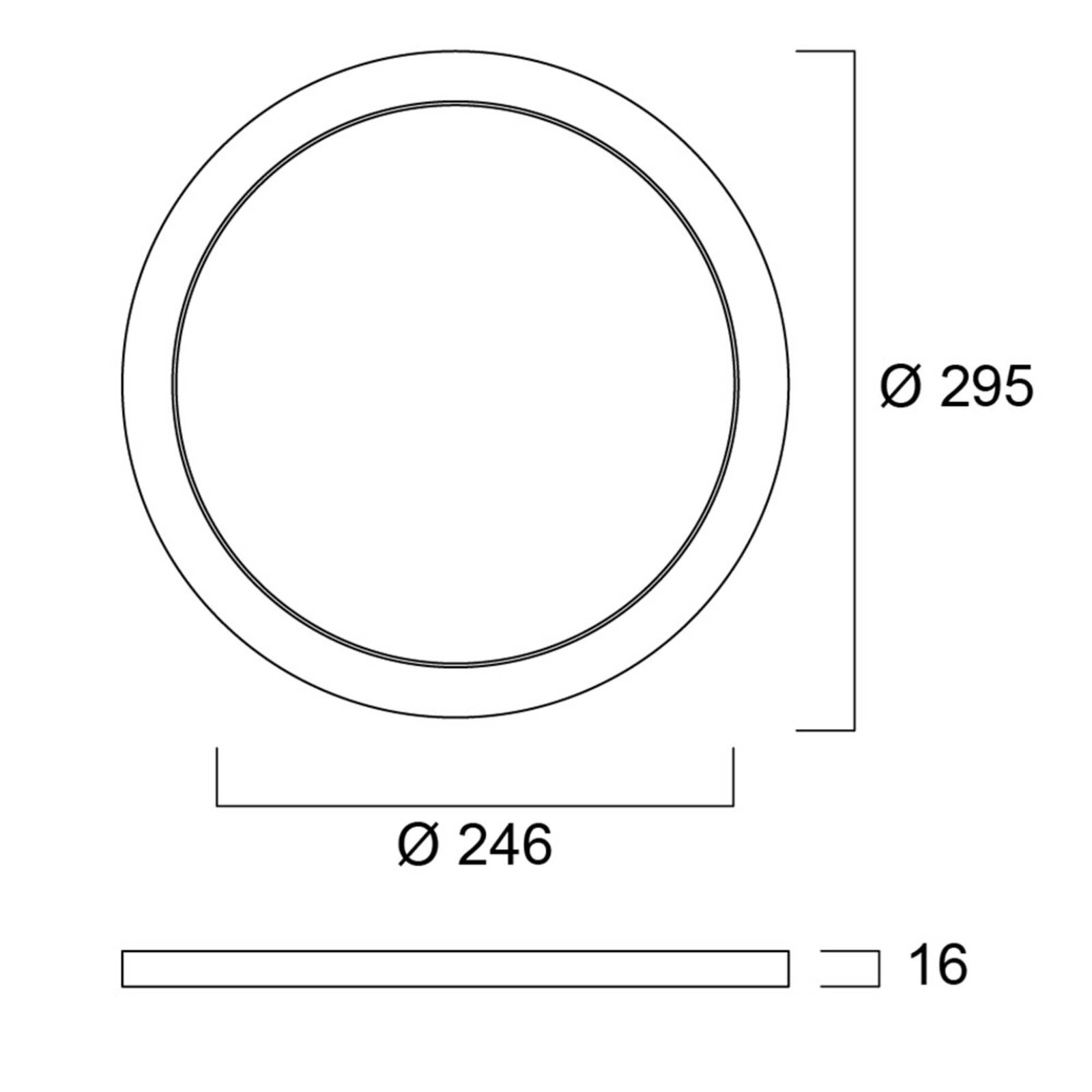 Sylvania ringkap voor Start eco inbouwdownlight