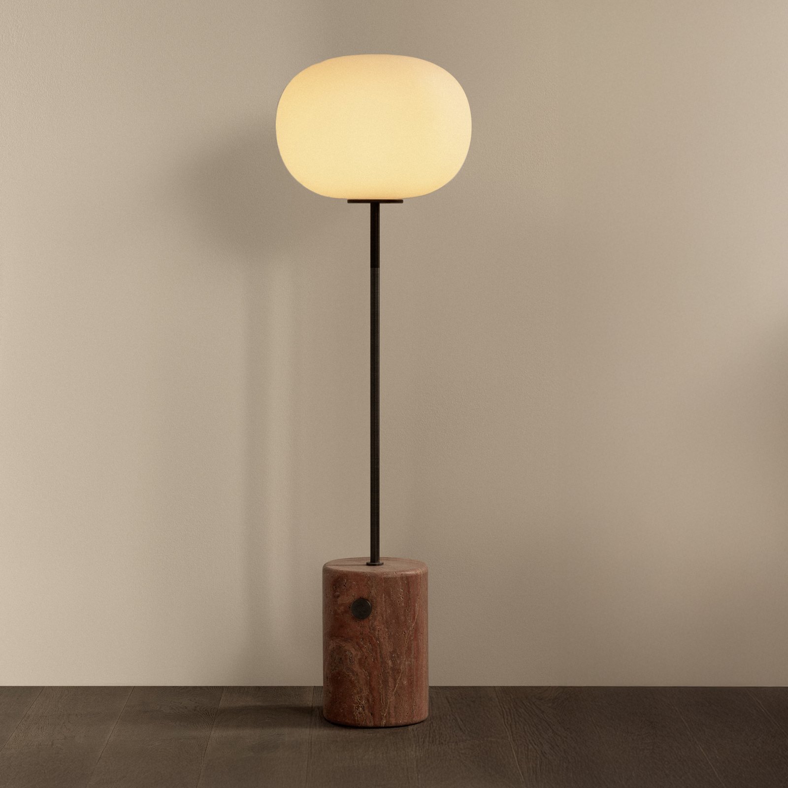 Candeeiro de pé JWDA, vermelho/branco, regulável, 150 cm - Audo Copenhagen
