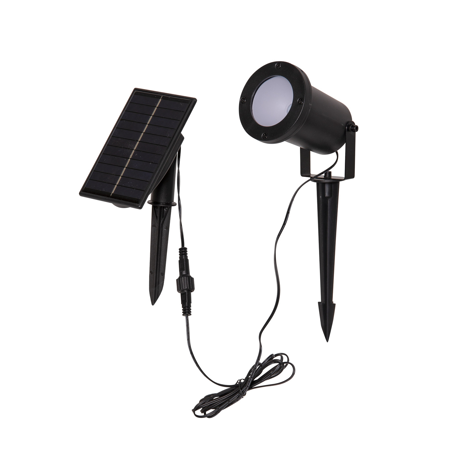 LED-zonne-spot Powerspot 10 cm 3000 K, 50 lm, zwart, grondpen LED-zonne-spot Powerspot 10 cm 3000 K, 50 lm, zwart, grondpen