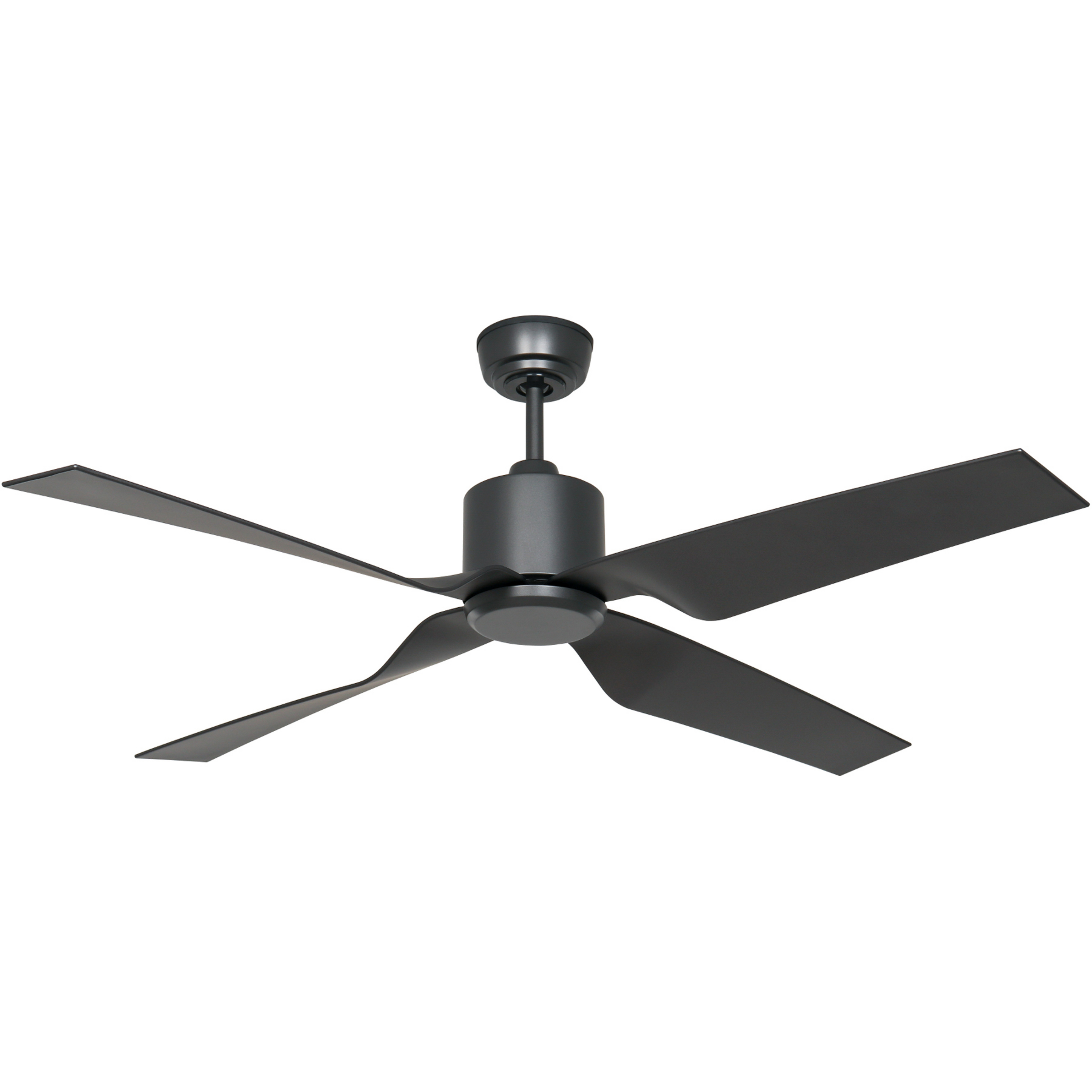Ventilateur de plafond Eco Ventos, gris, métal, IP44, DC, Wi-Fi - CasaFan