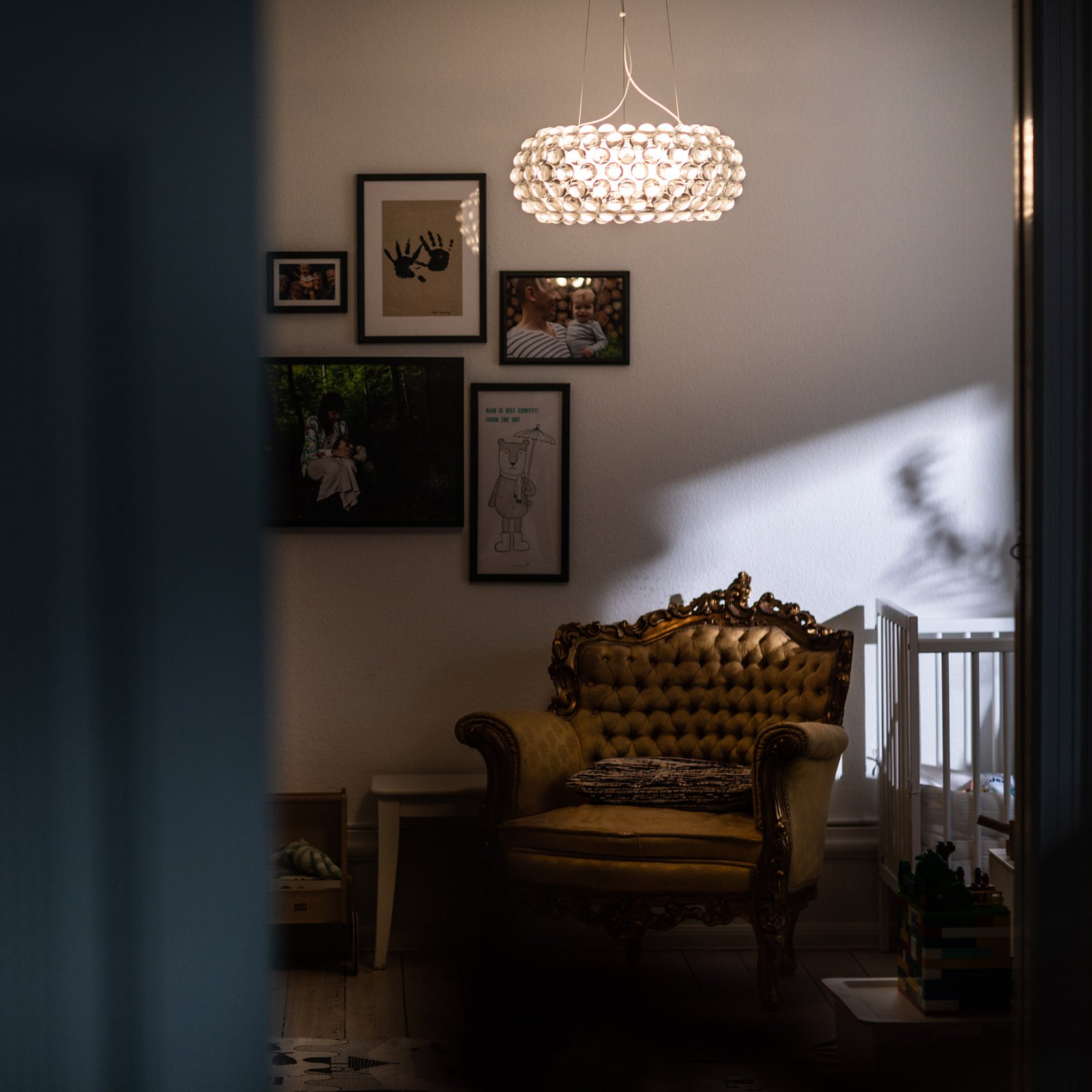 Caboche Plus media Pendellampe R7s, klar - Foscarini