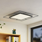 Lampa sufitowa LED Lindby Khai, Stepdim, 60 x 60 cm