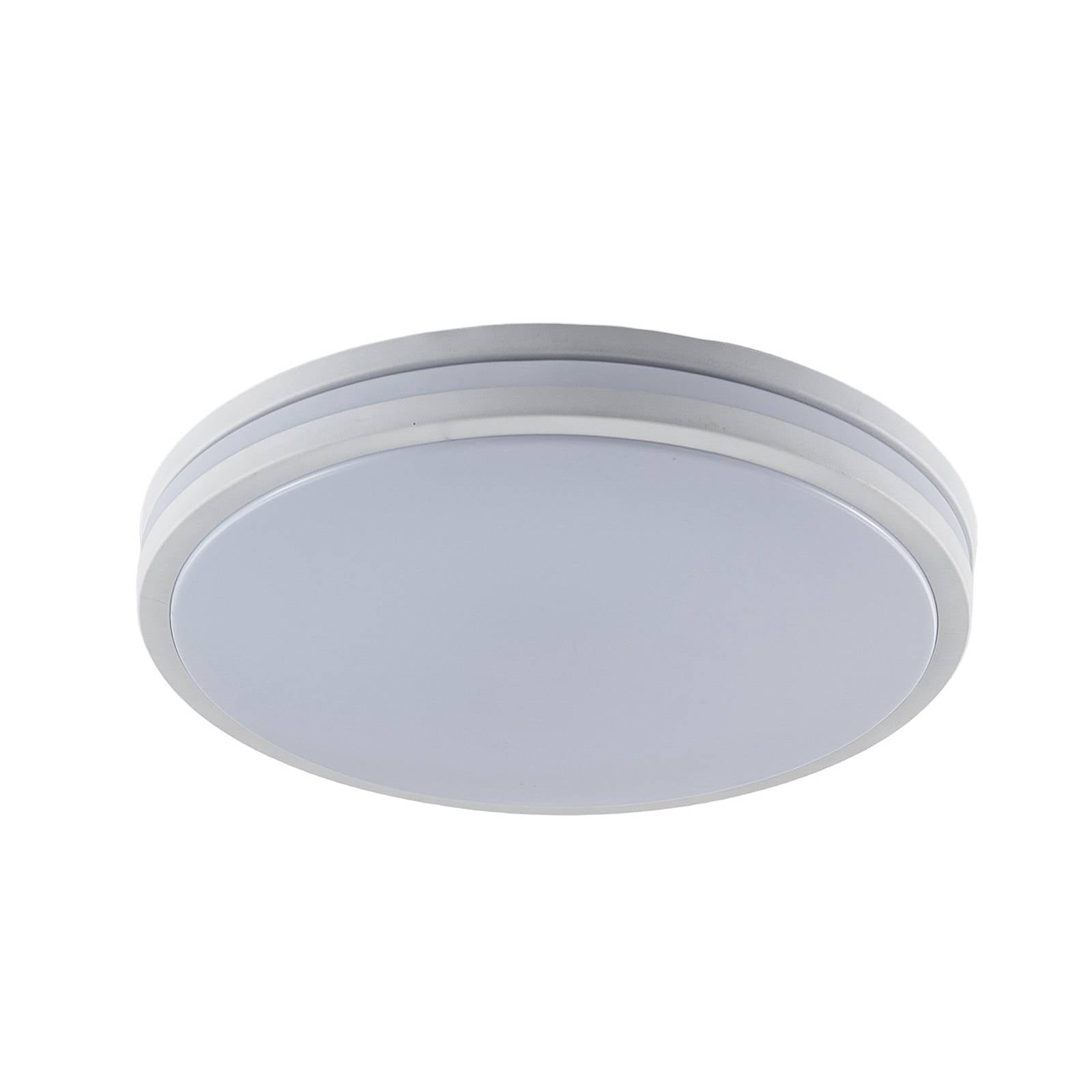 LED-Deckenlampe Arnim, weiß, Kunststoff, Ø 49cm, IP44