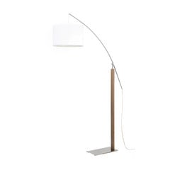 Aluminor Rainbow lampa stojąca dąb szary/chrom