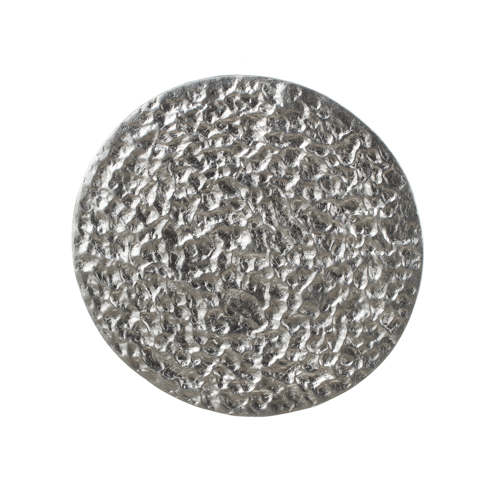 LED wall light Meteor, Ø 27 cm, silver