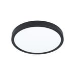 EGLO connect luminaria LED de superficie Fueva 6-Z, negro, Ø 27 cm