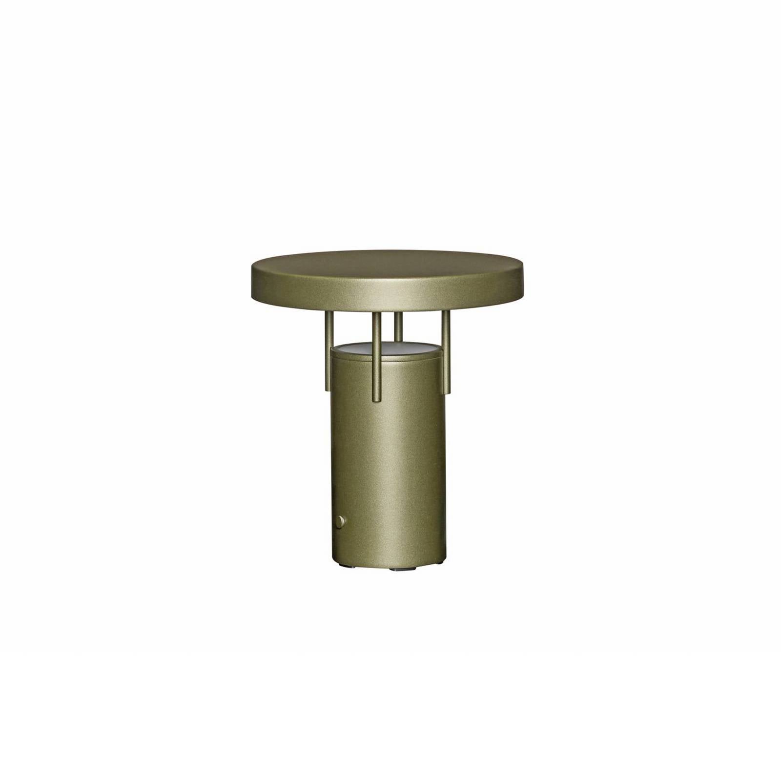 HÜBSCH LED-Akku-Tischlampe BringMe Mini, dunkelgrün, 20 cm